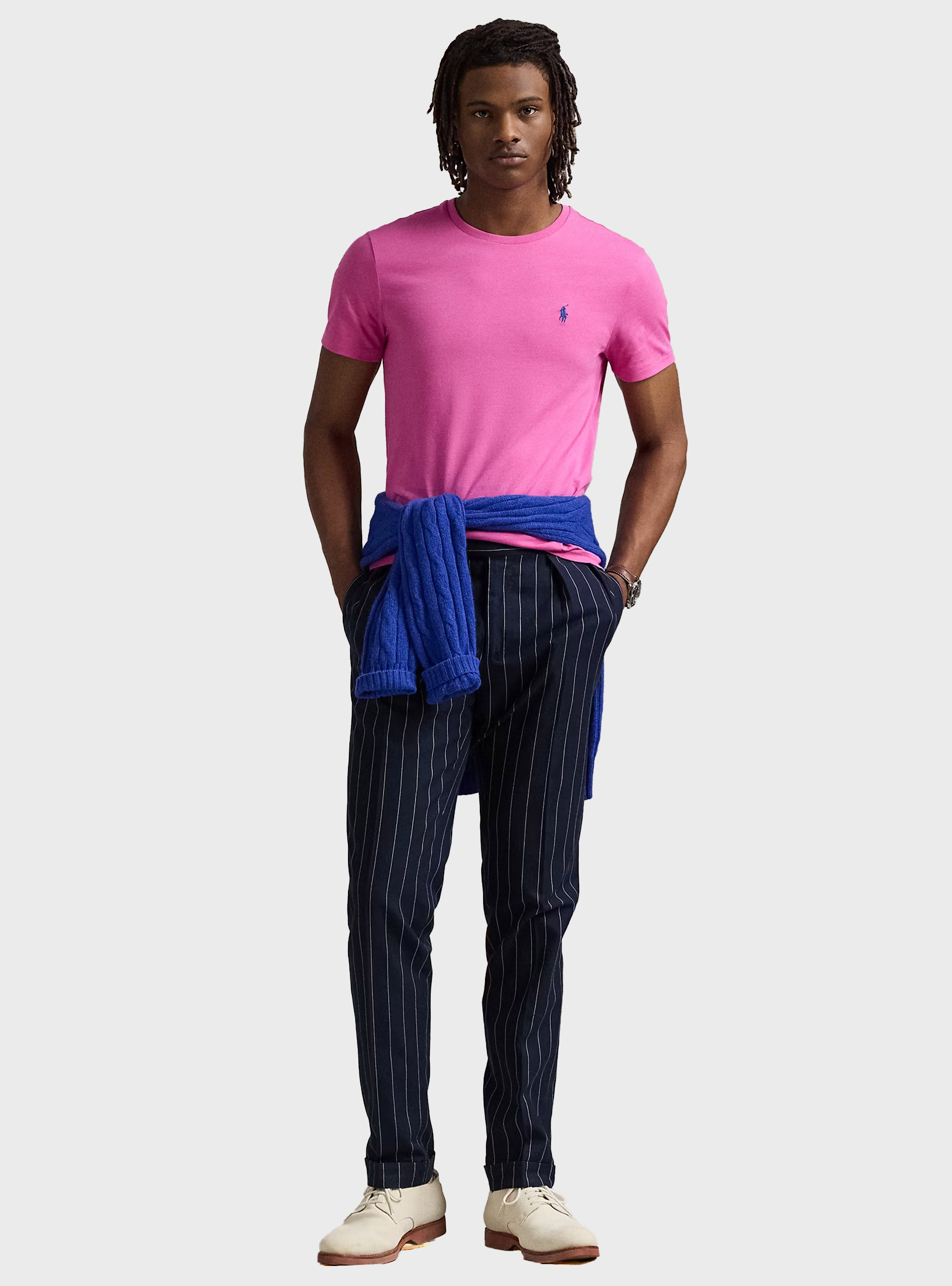 Polo Ralph Lauren Custom Slim Fit Jersey Crewneck T-Shirt - Fuchsia