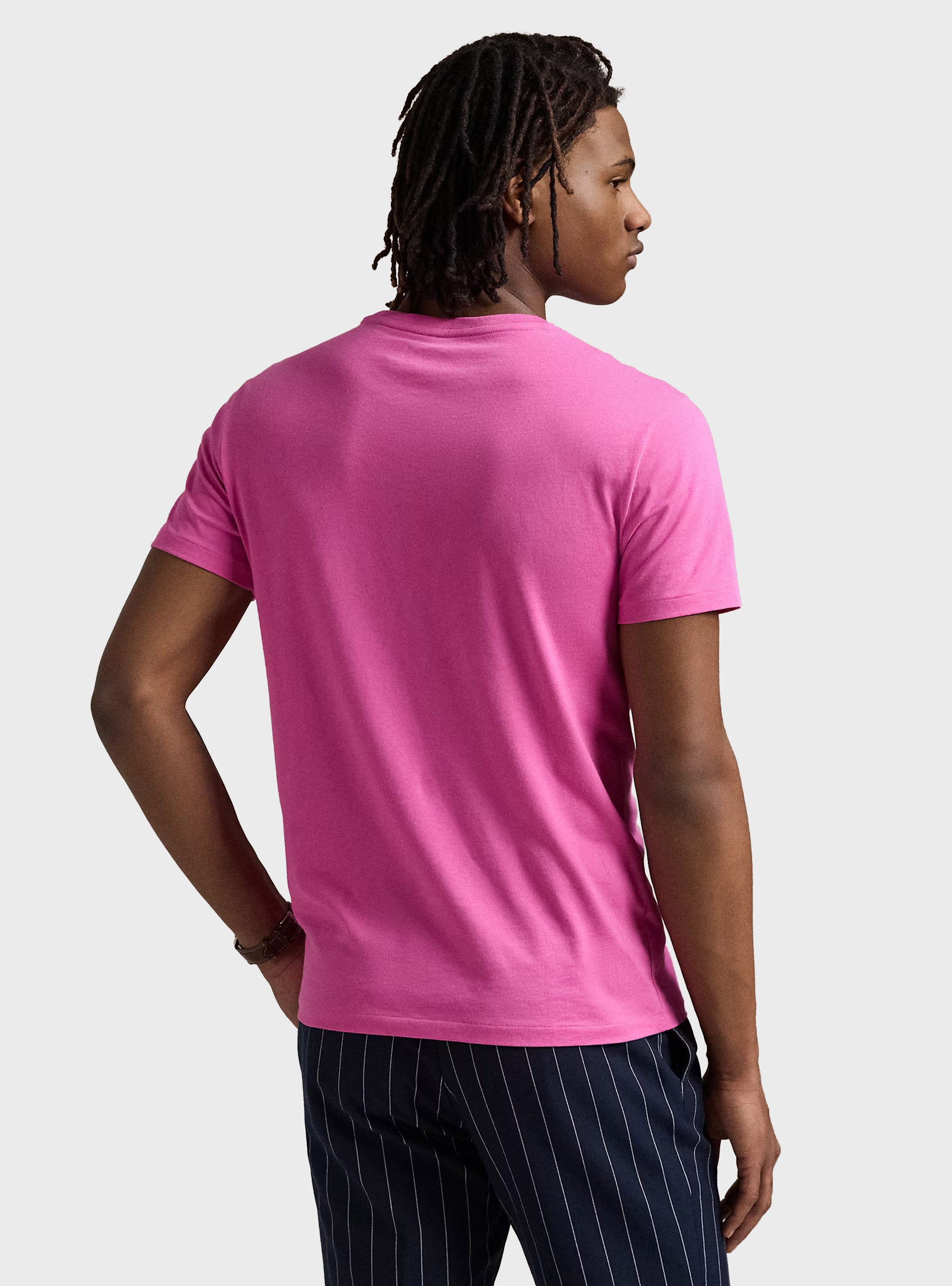 Polo Ralph Lauren Custom Slim Fit Jersey Crewneck T-Shirt - Fuchsia