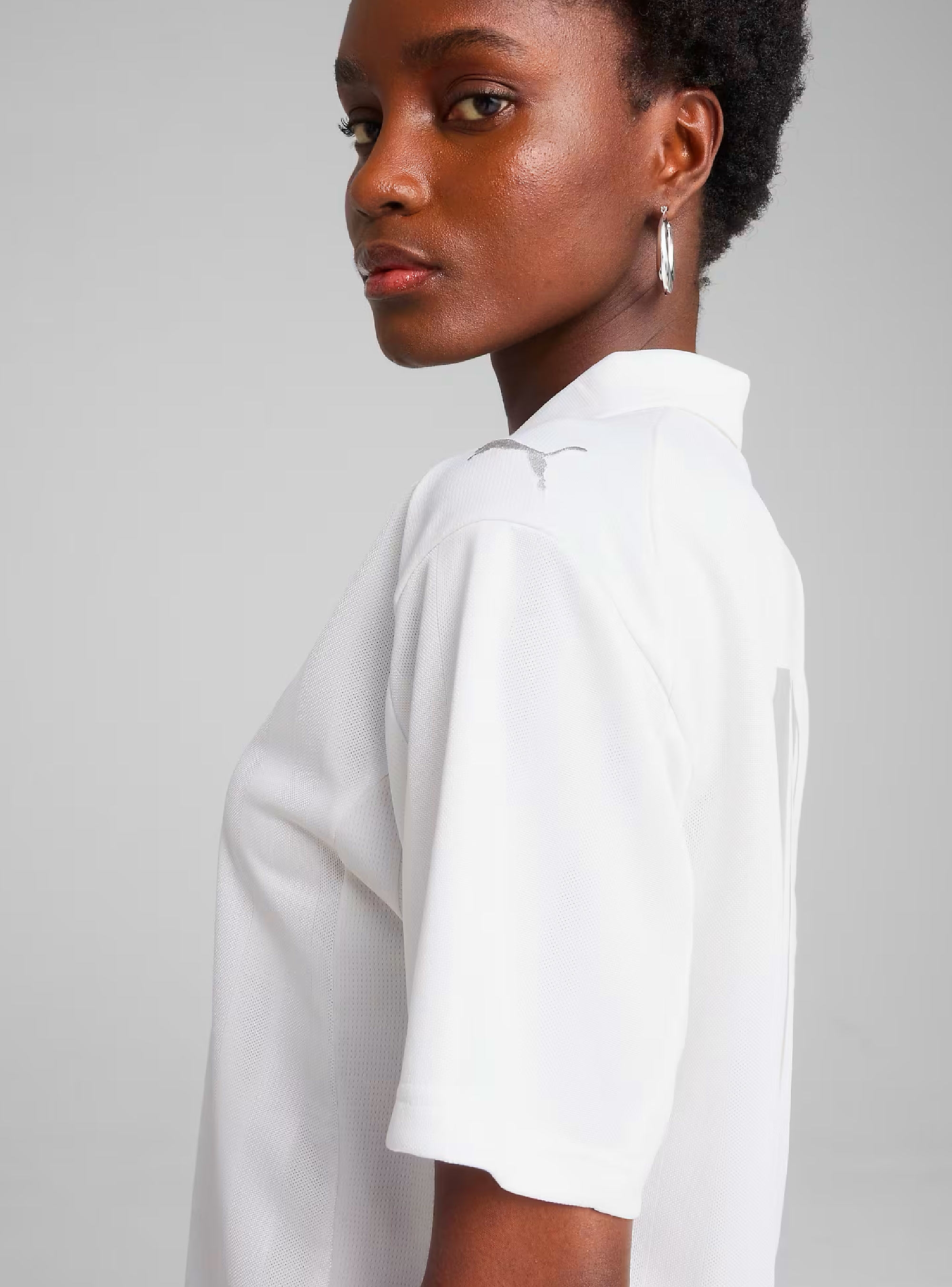 PUMA Jer-She Football-Inspired Tee - White