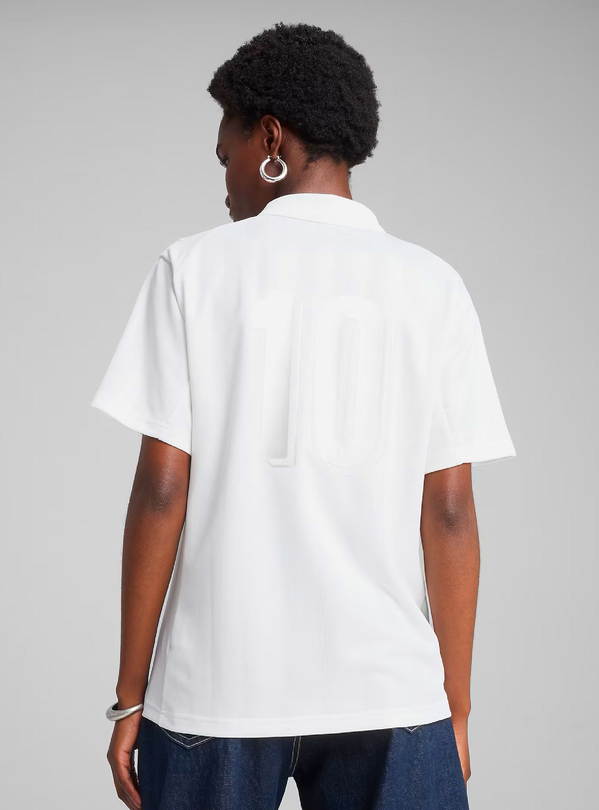 PUMA Jer-She Football-Inspired Tee - White