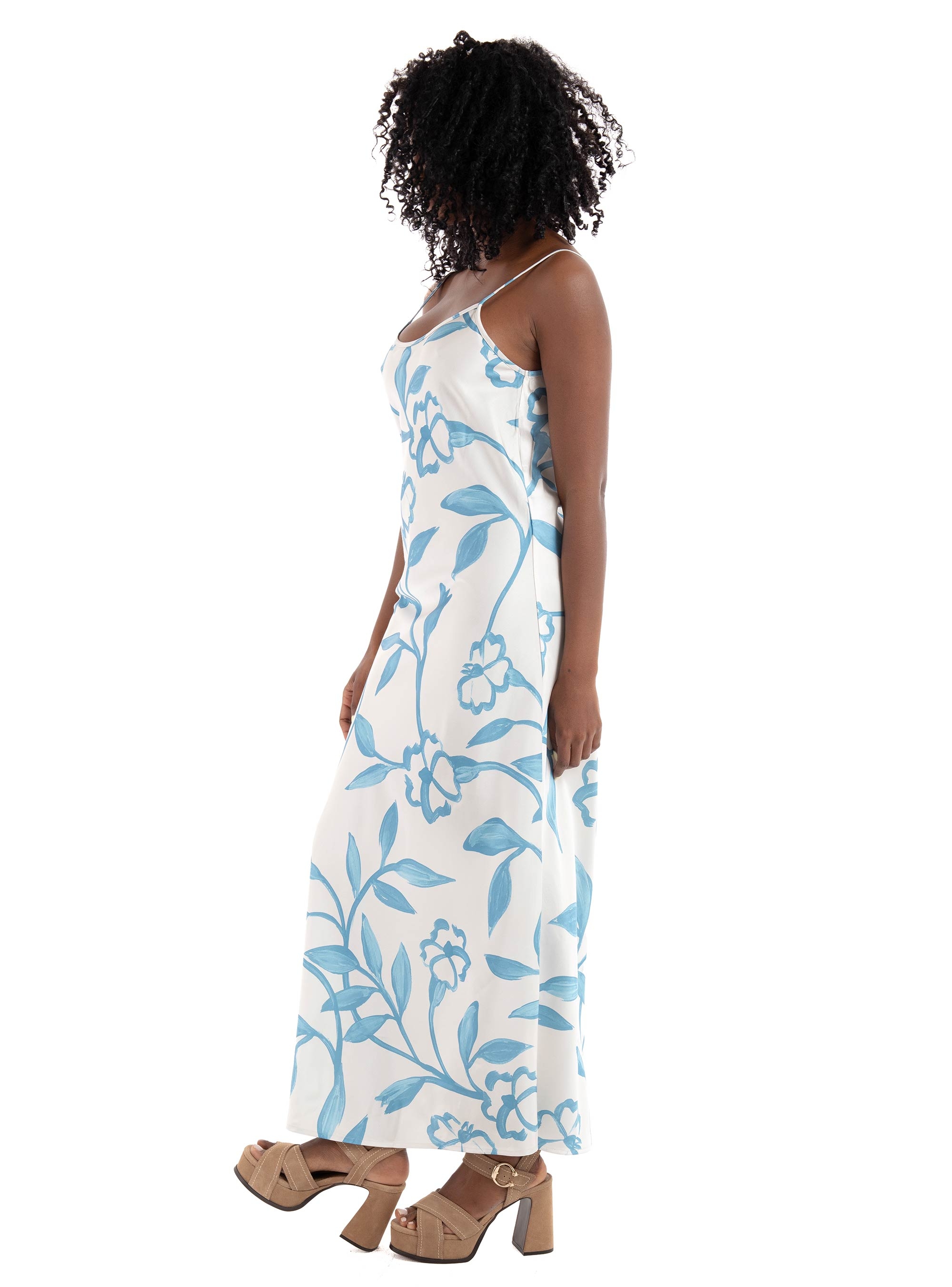Vero Moda Aware Rubie Strap U-Neck 7/8 Dress - Ecru