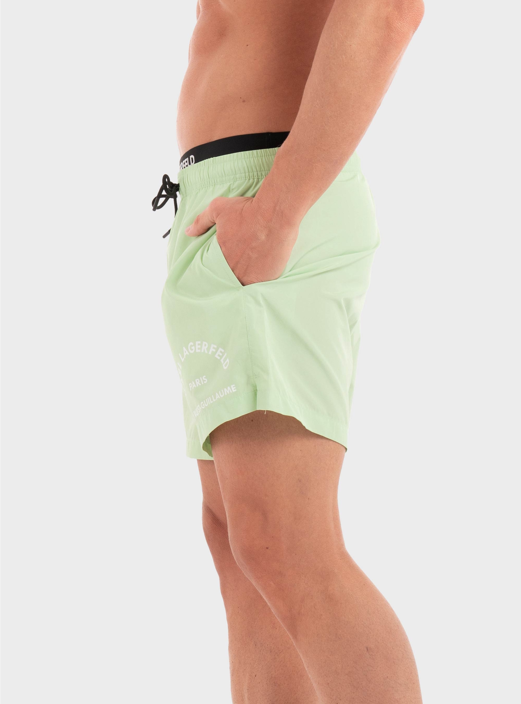 Karl Lagerfeld Rsg Elastic Short Boardshorts - Lime
