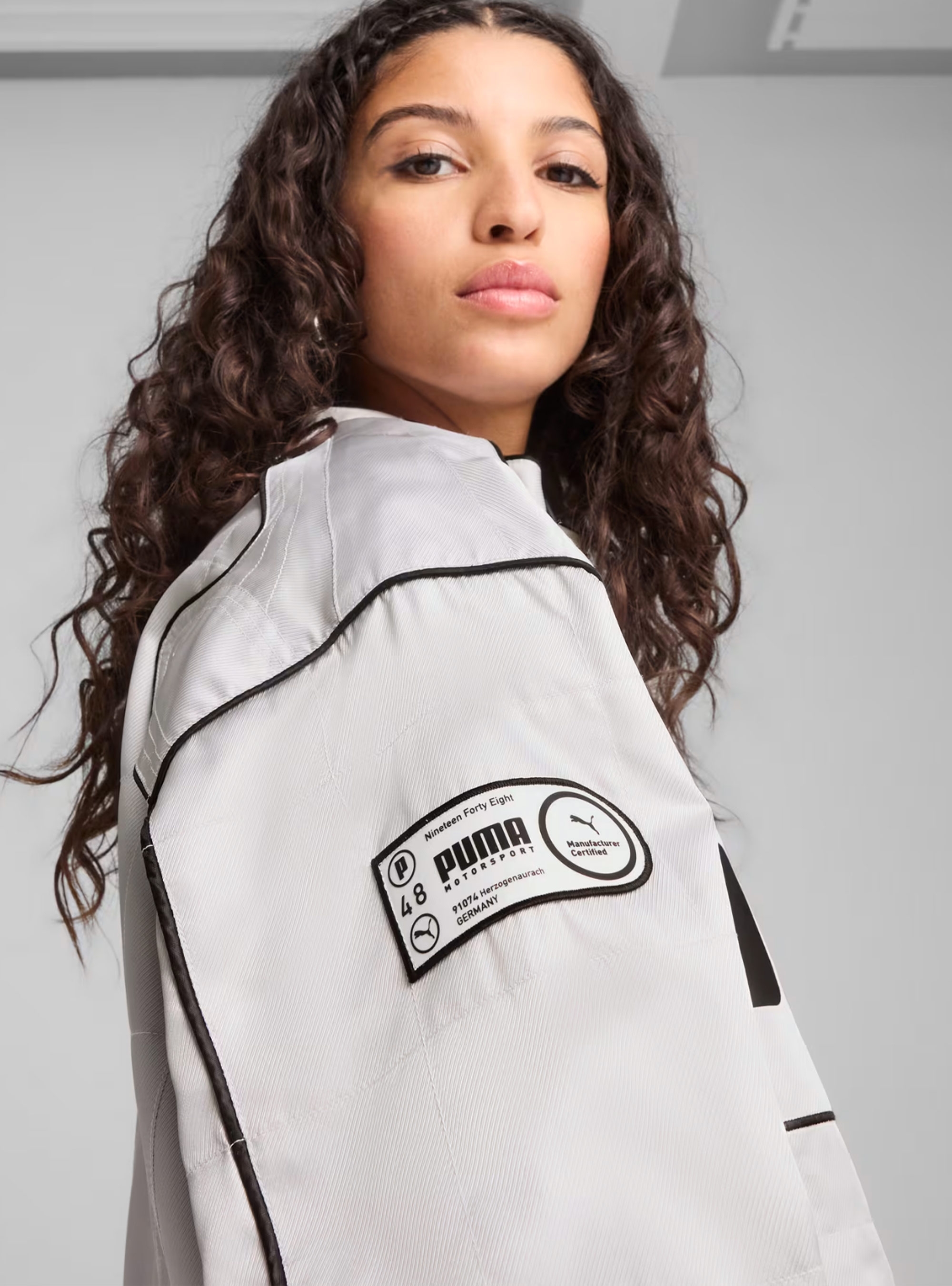 PUMA Relaxed Racer Jacket Unisex - Light Grey