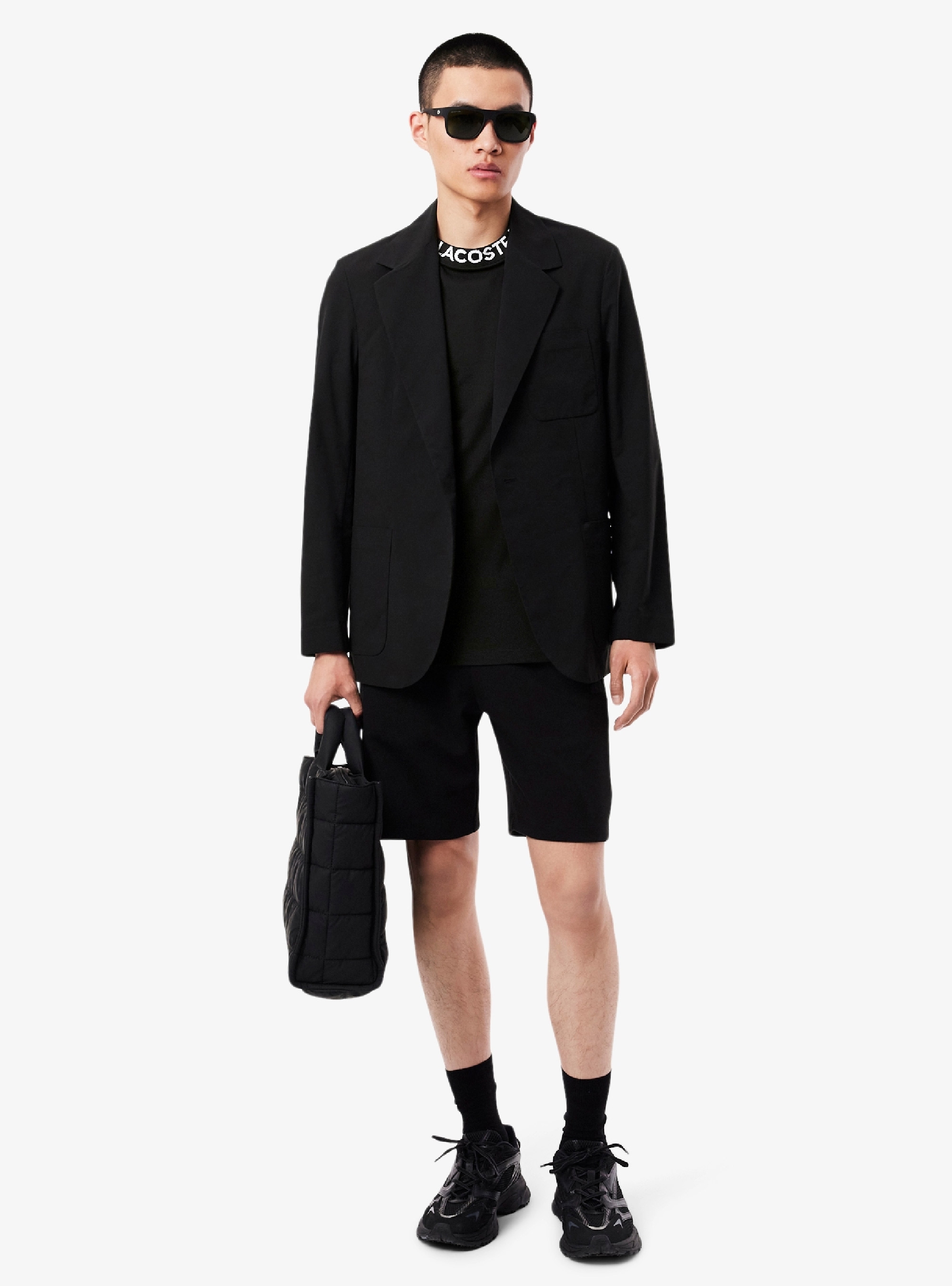 Lacoste Branded Piqué T-Shirt - Black