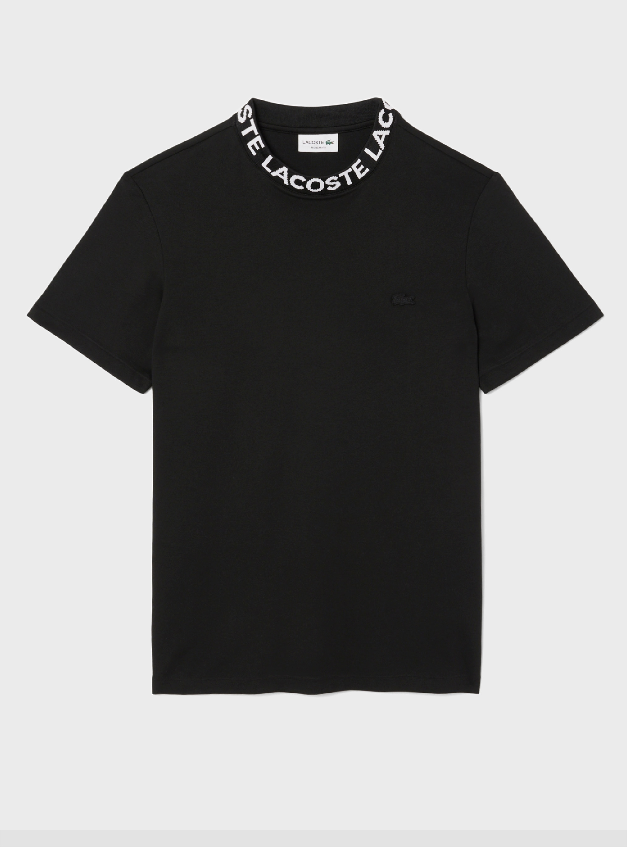 Lacoste Branded Piqué T-Shirt - Black