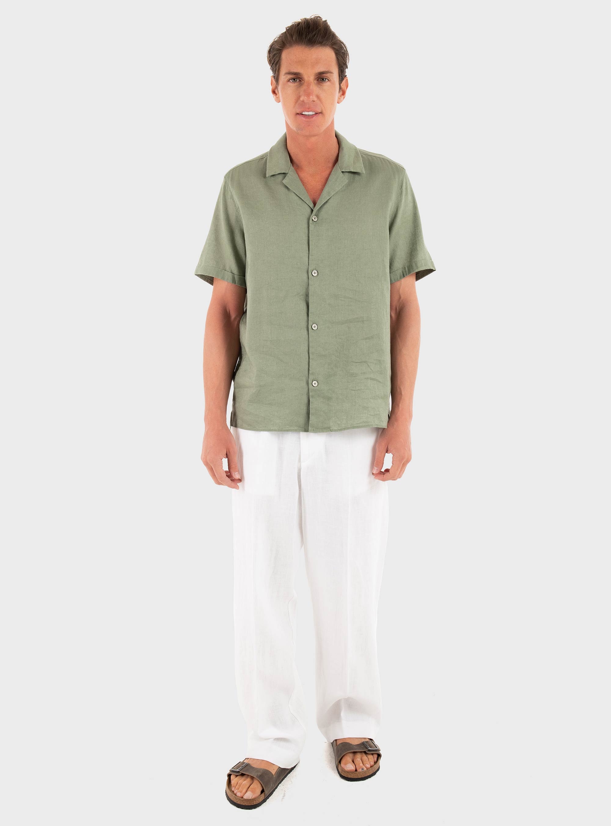 I'm Brian Linen Pants - White
