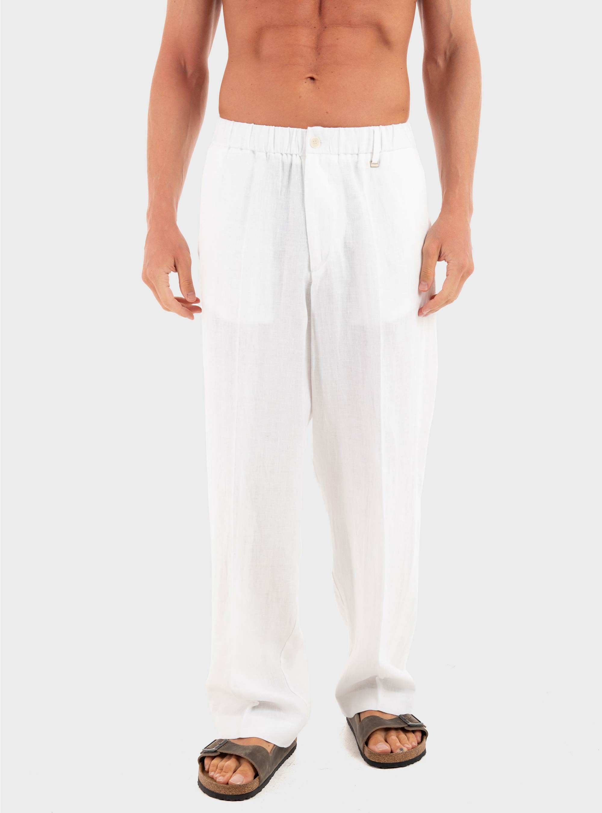 I'm Brian Linen Pants - White