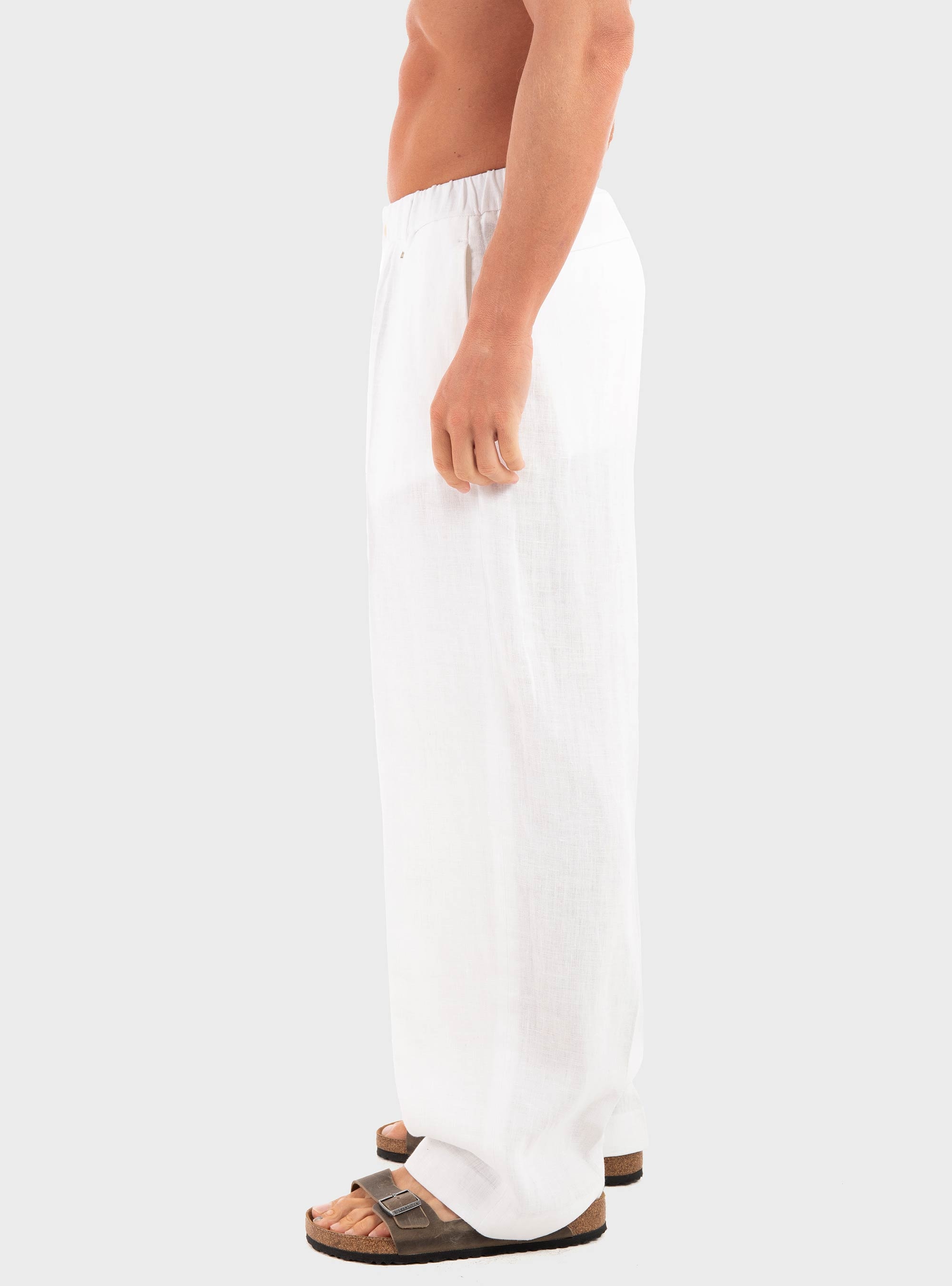I'm Brian Linen Pants - White