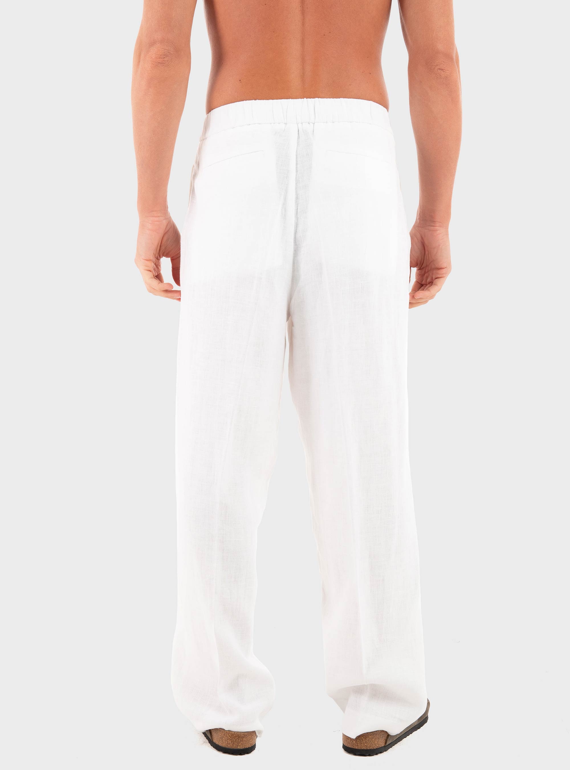 I'm Brian Linen Pants - White