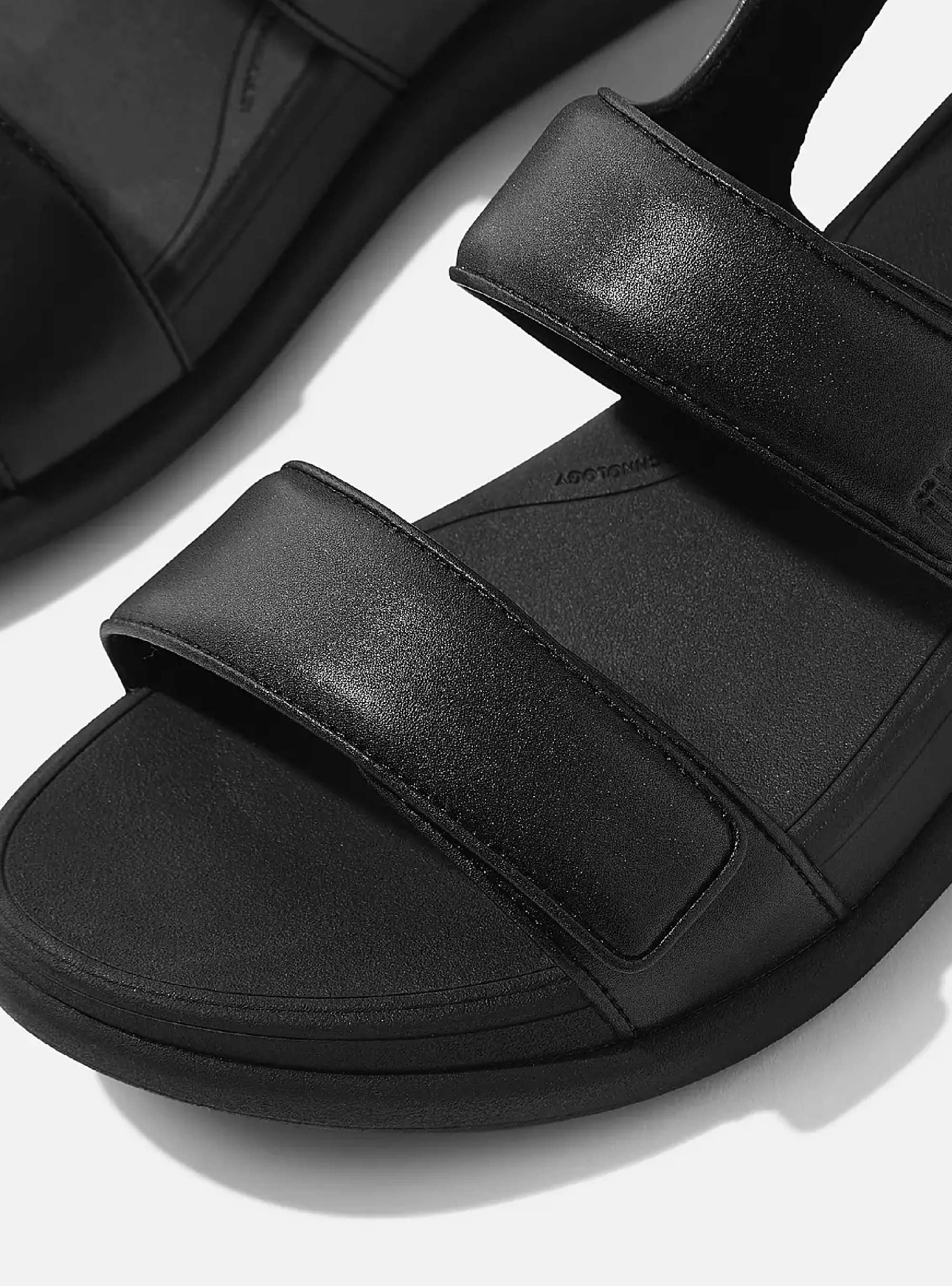 Fitflop F-MODE GO Adjustable Back-Strap Sandals - Black