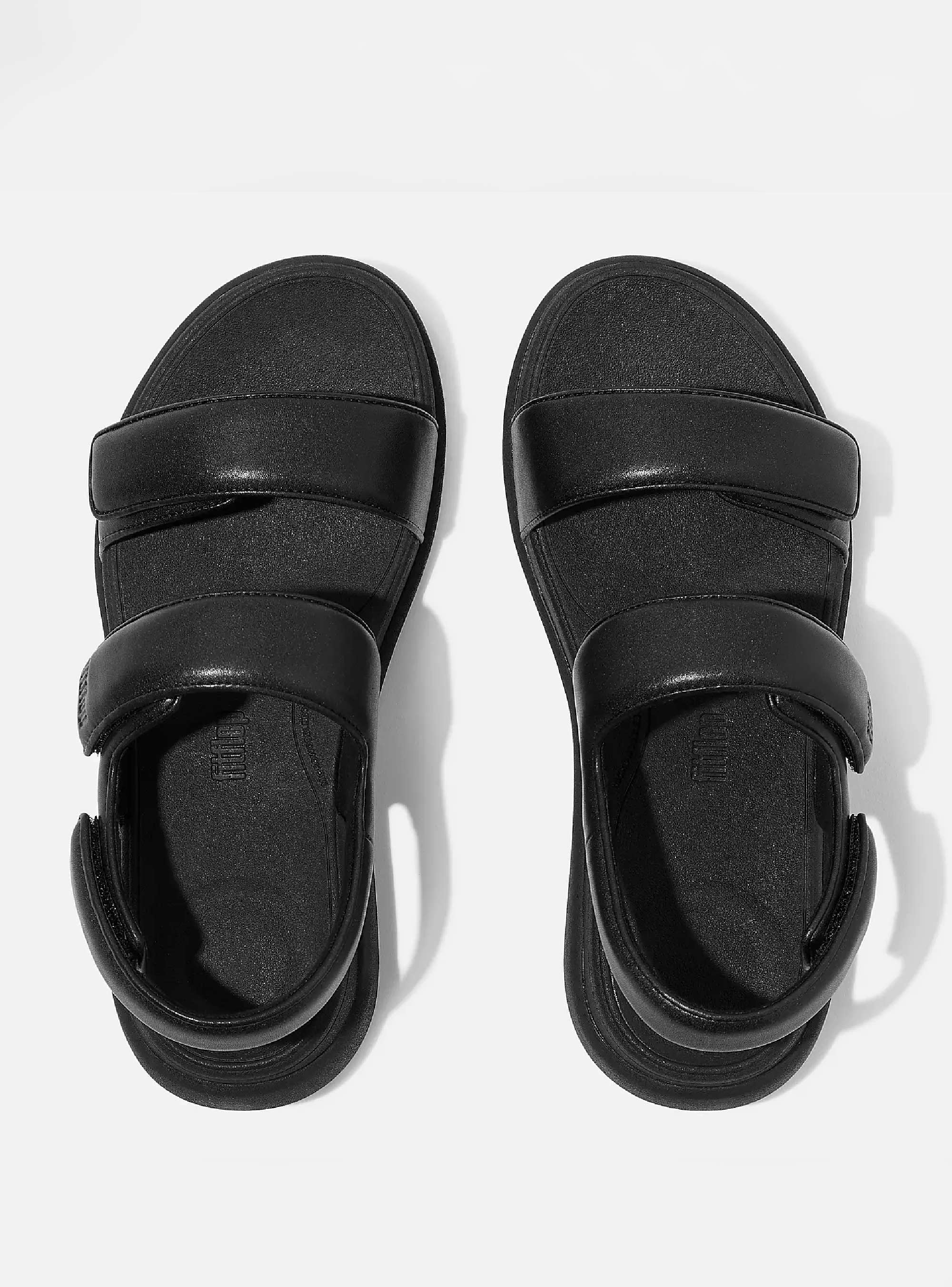 Fitflop F-MODE GO Adjustable Back-Strap Sandals - Black
