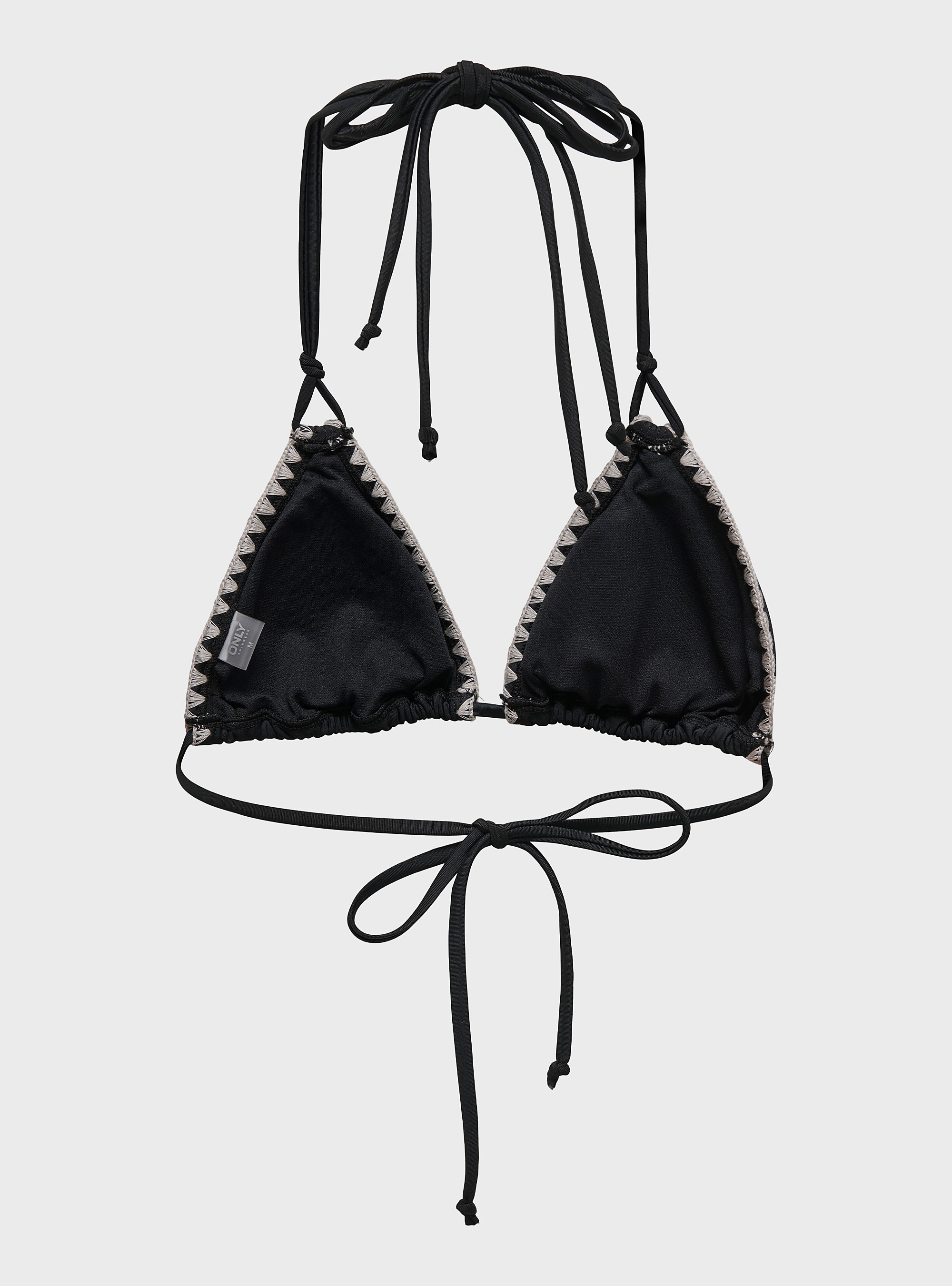 Only Tricia Bohemian Bikini Top - Black