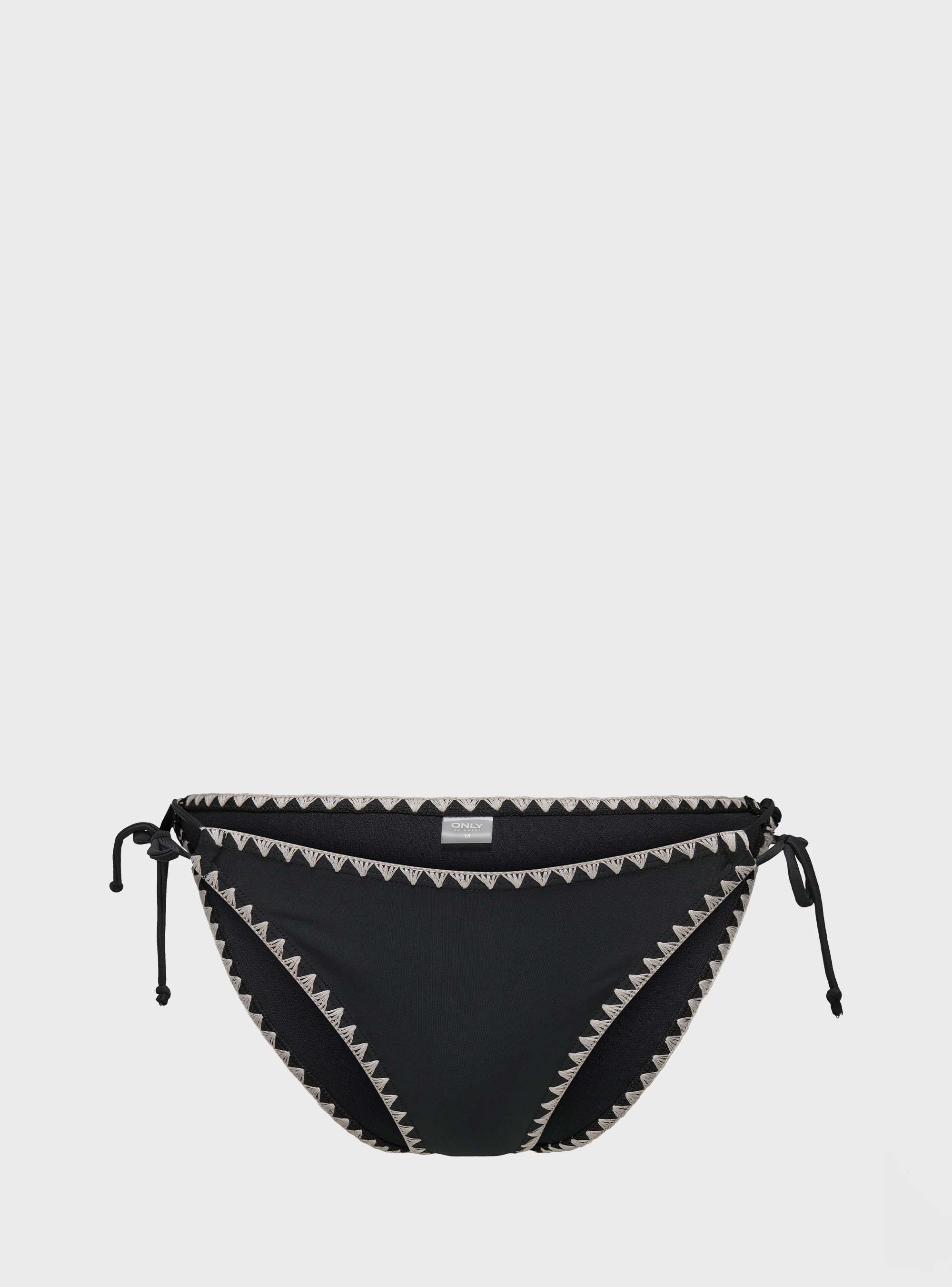 Only Tricia Hang Bohemian Bikini Bottoms - Black