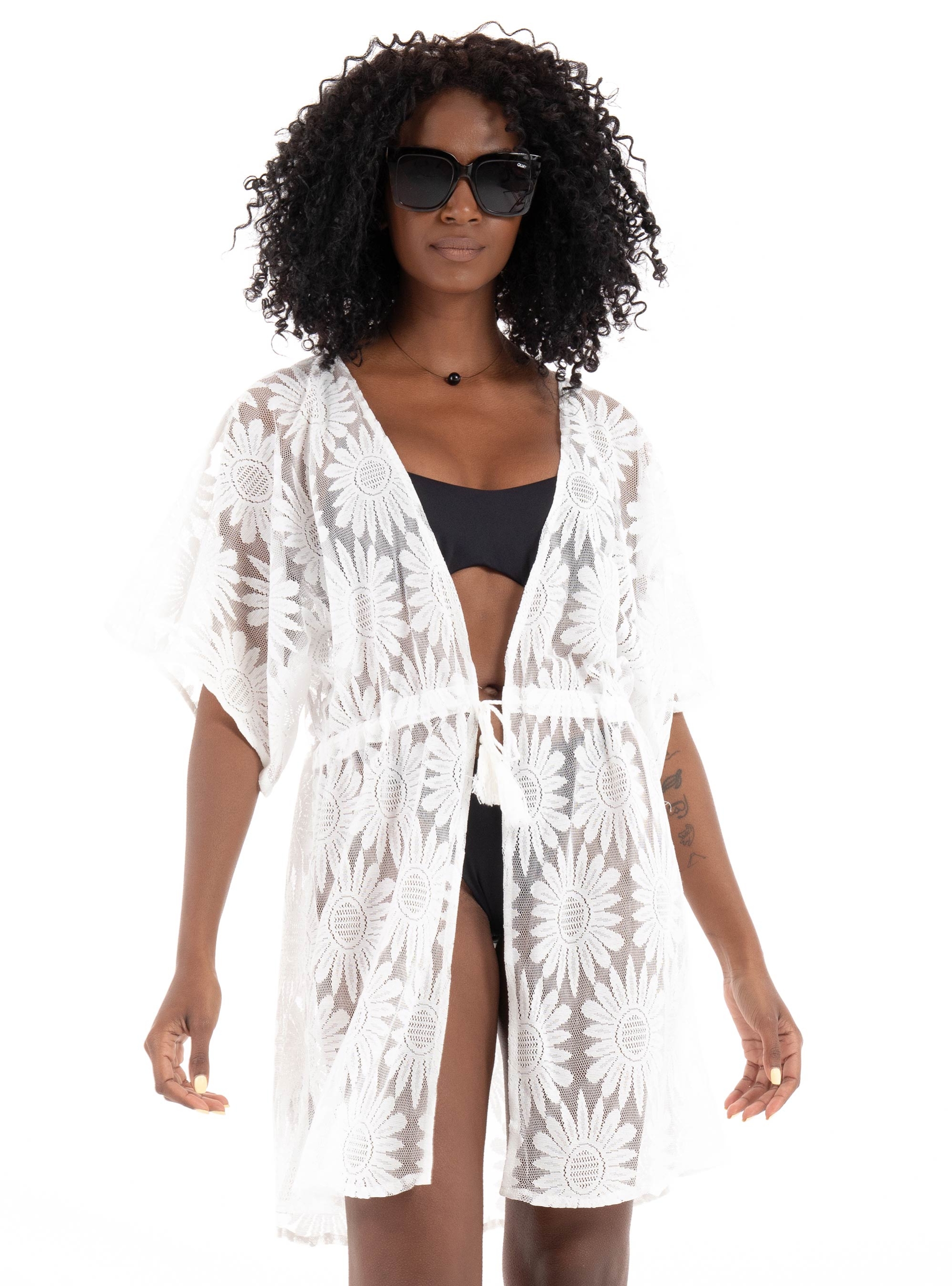Only Daisy Beach Cover - White