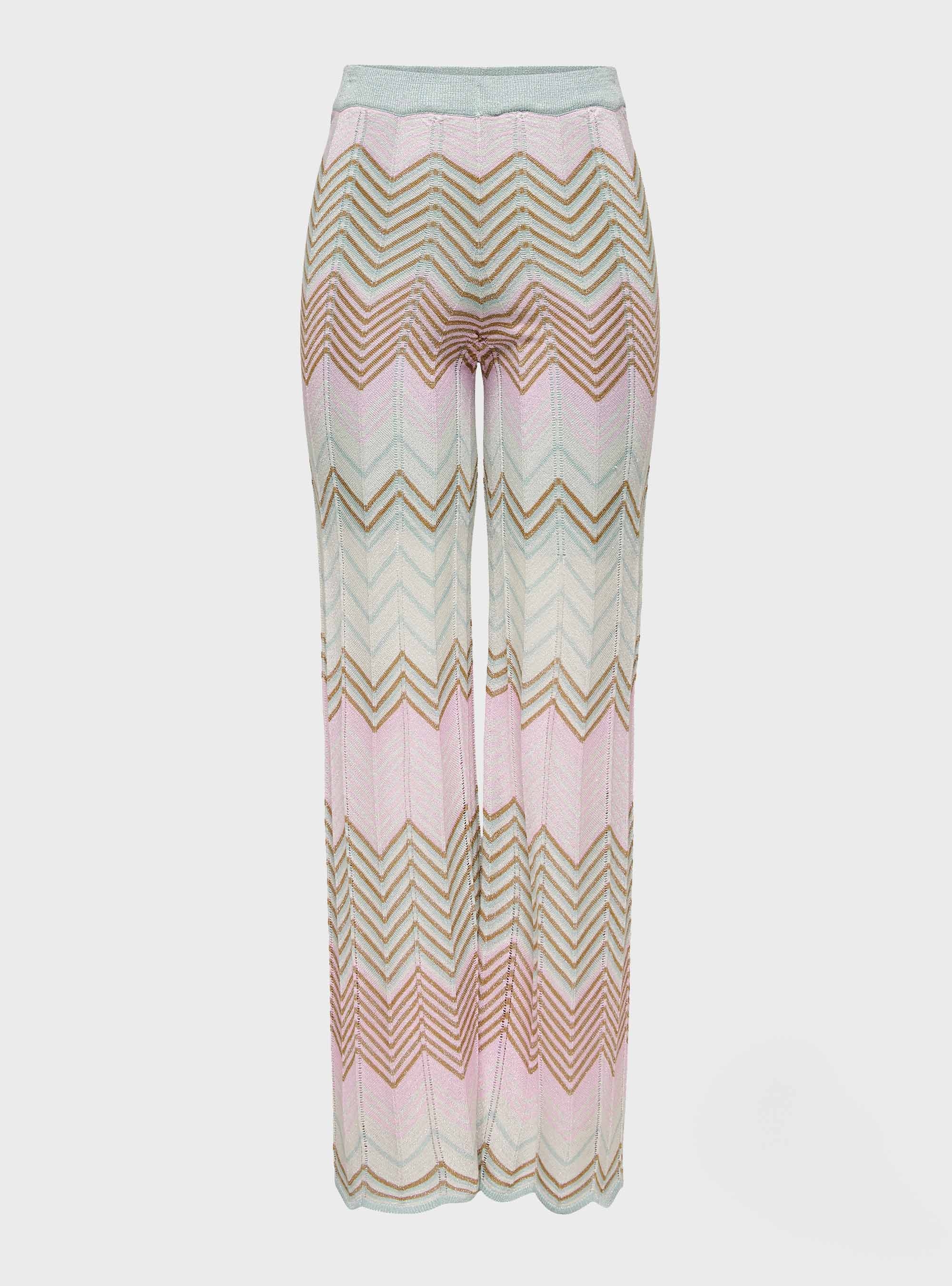 Only Alvira Mid Waist Glitter Pants - Pale Pink