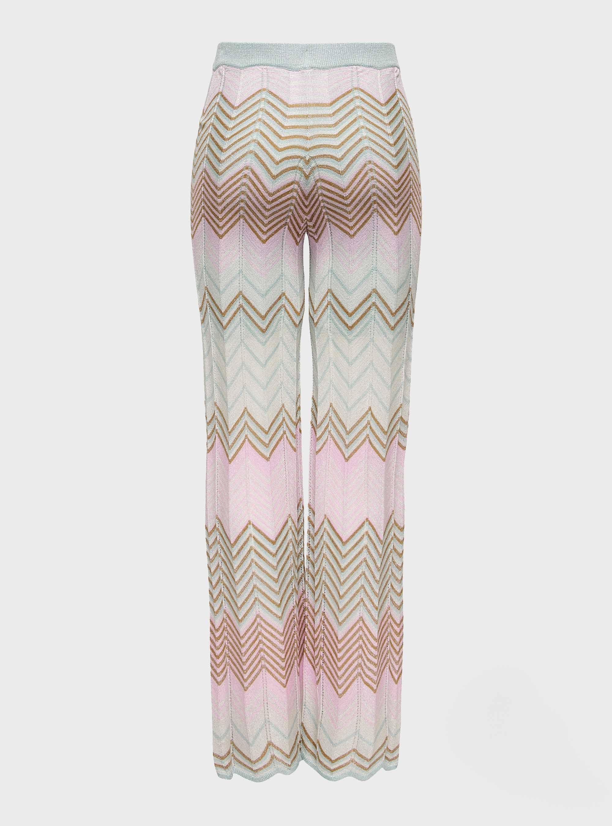 Only Alvira Mid Waist Glitter Pants - Pale Pink