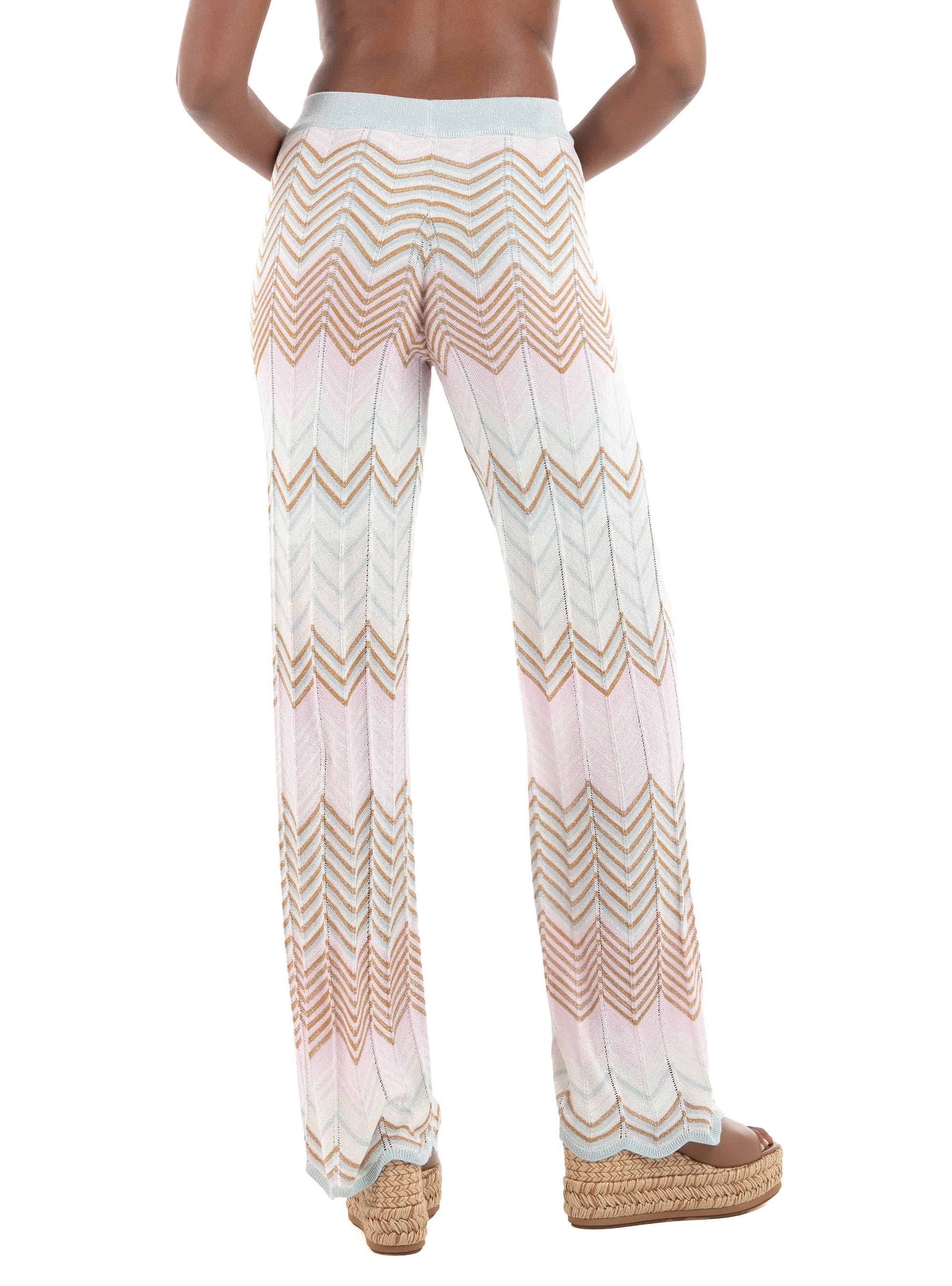 Only Alvira Mid Waist Glitter Pants - Pale Pink