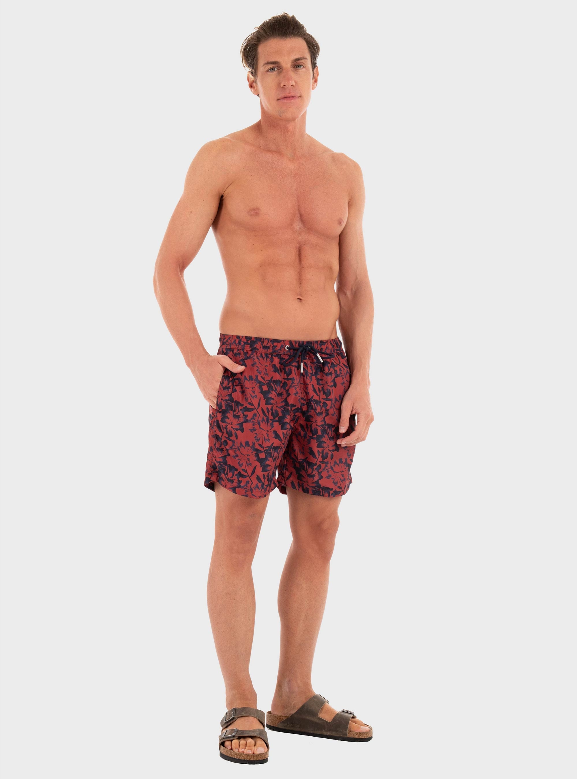 Gianni Lupo Swim Shorts - Bordeaux