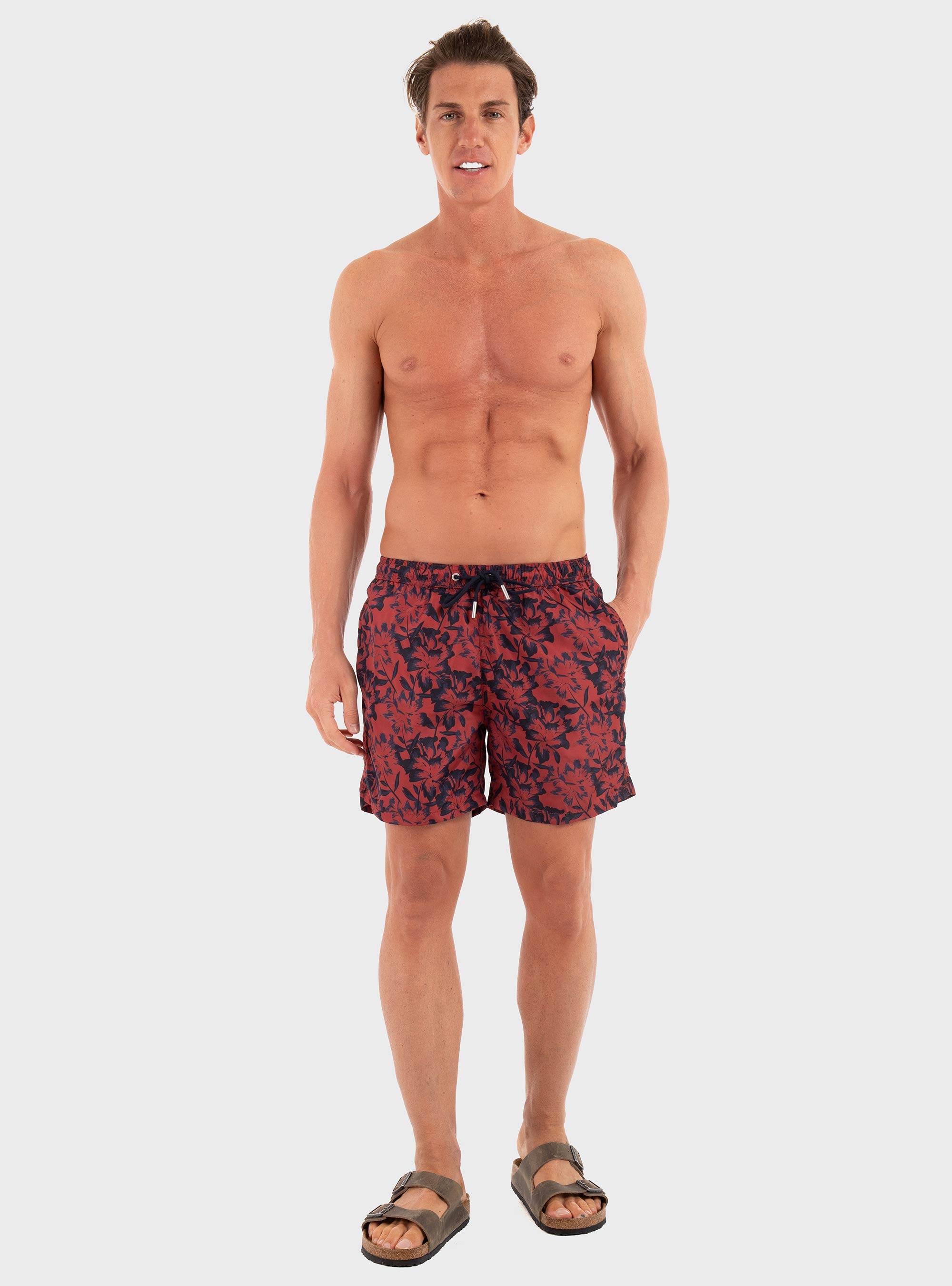 Gianni Lupo Swim Shorts - Bordeaux