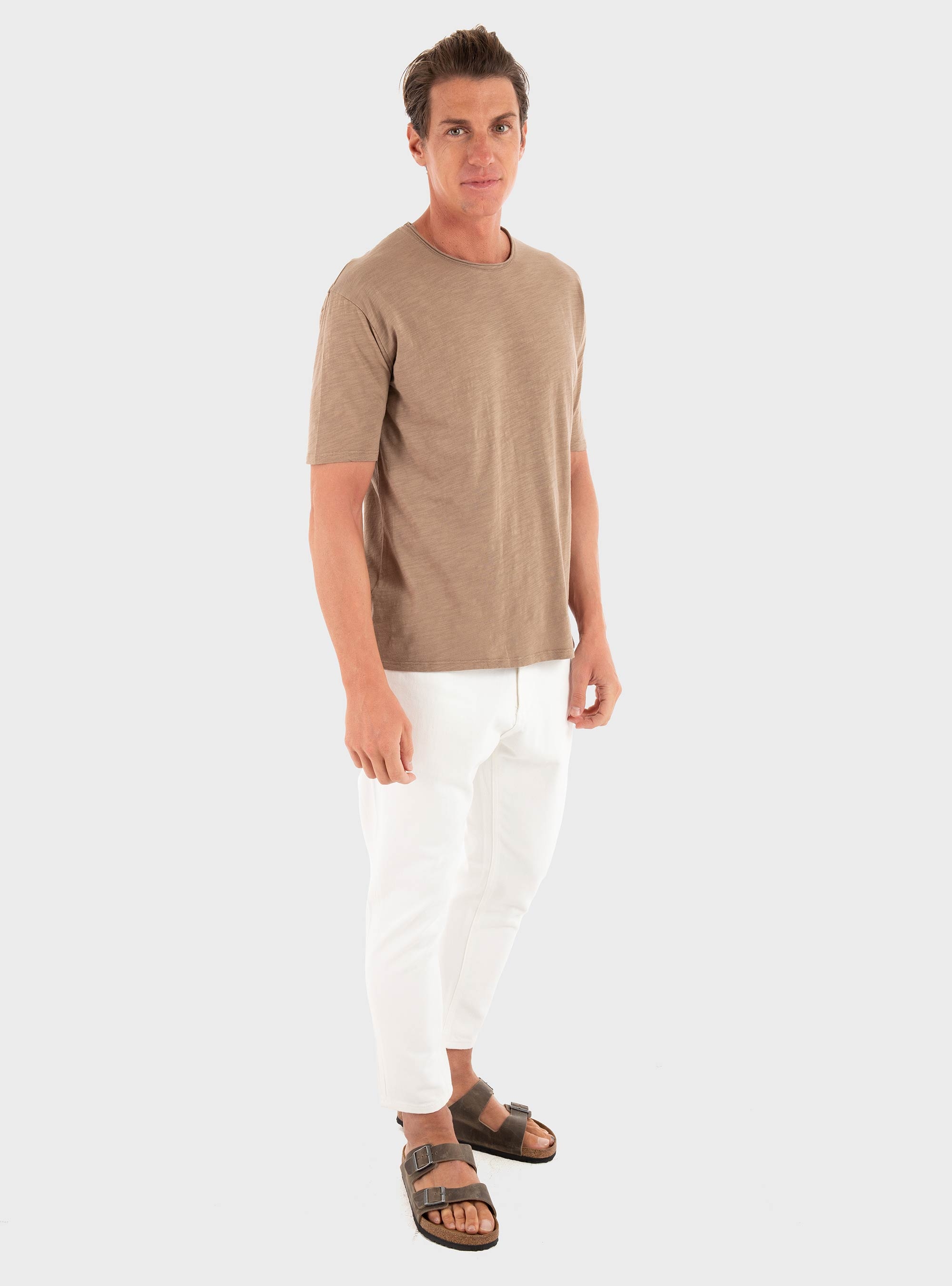 Gianni Lupo Tapered Fit Jeans - White
