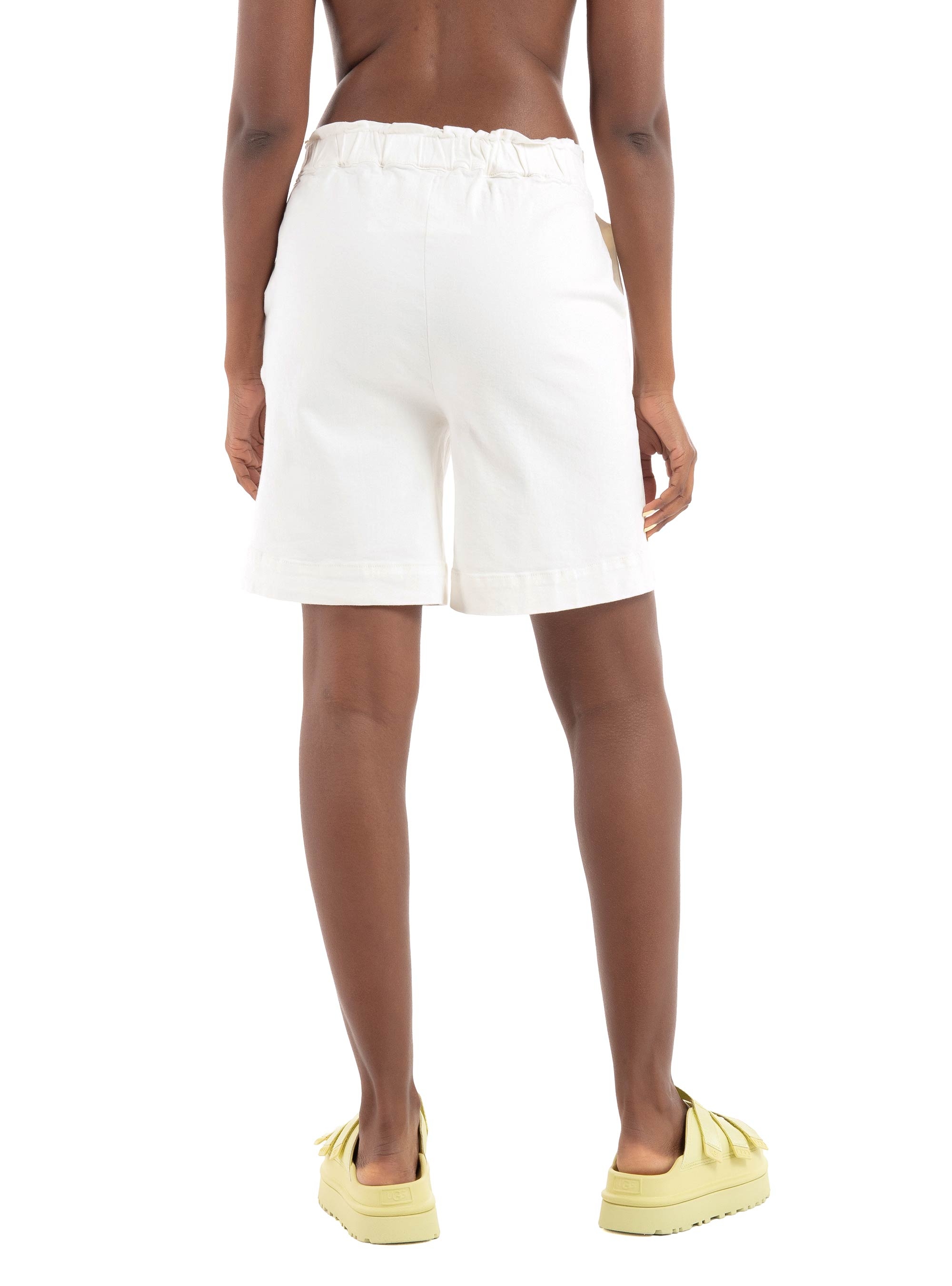Vero Moda Wild High Rise Paperbag Shorts - Off White