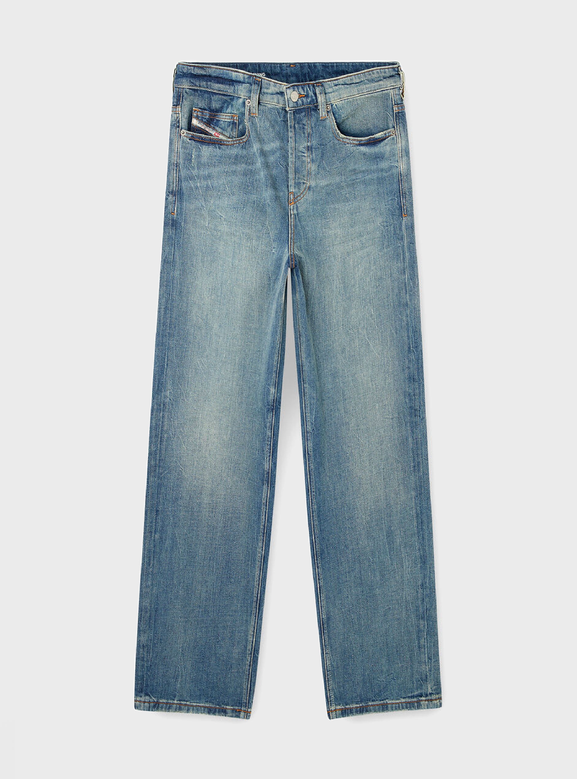Diesel 2001 D-MACRO Jeans - Medium Aged Denim