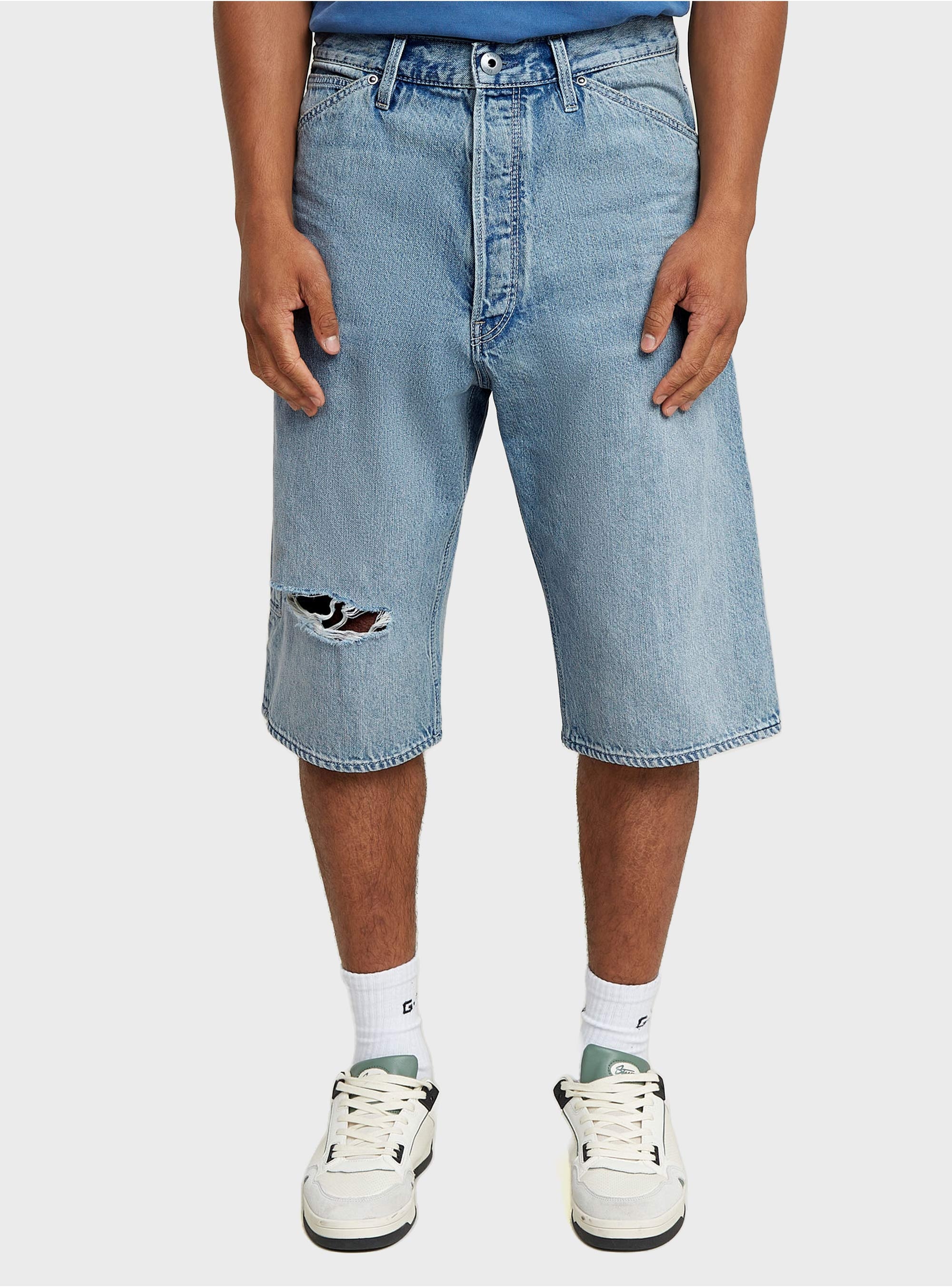 G-Star Bam Logger Shorts - Light Aged Denim