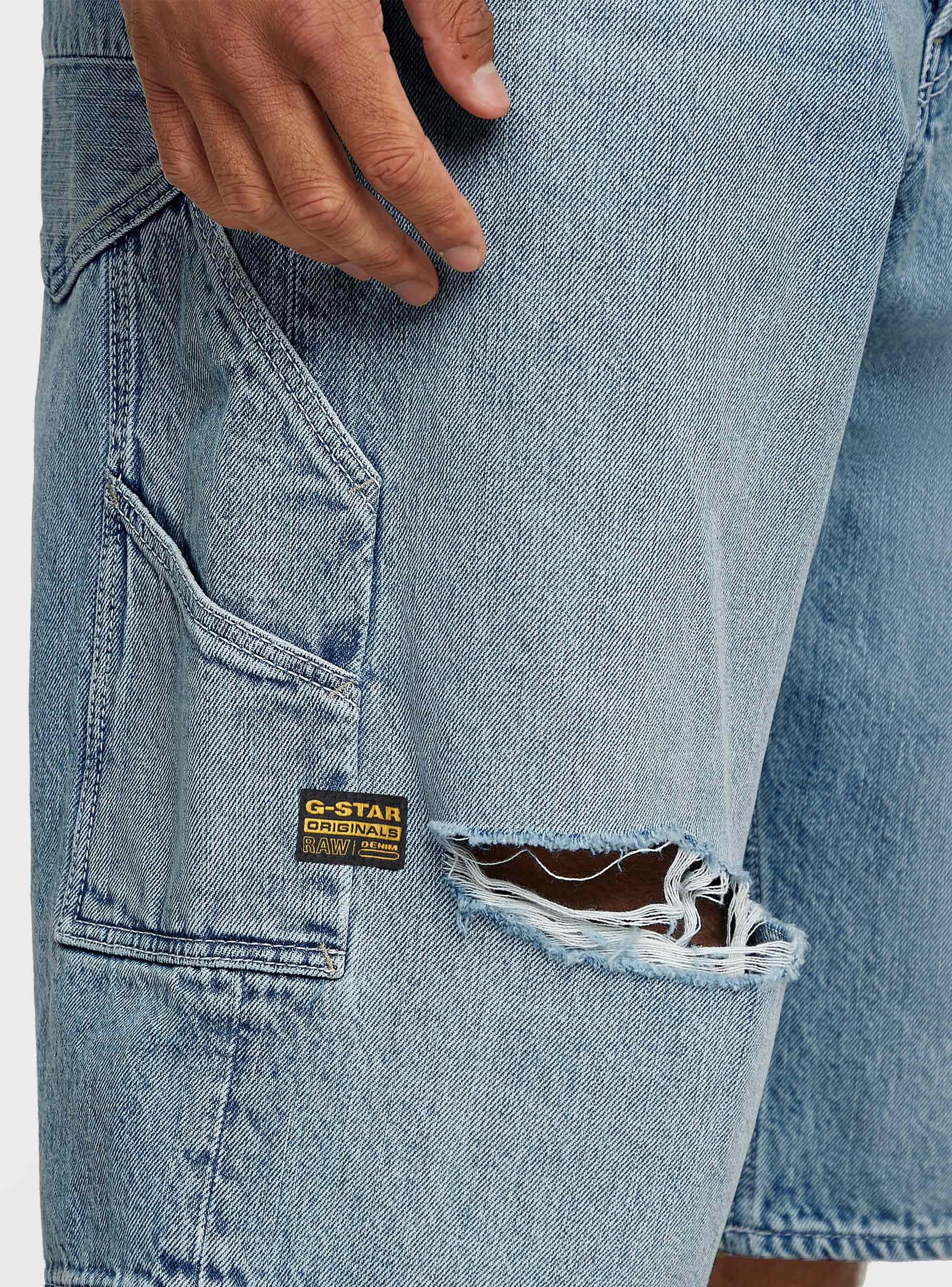 G-Star Bam Logger Shorts - Light Aged Denim