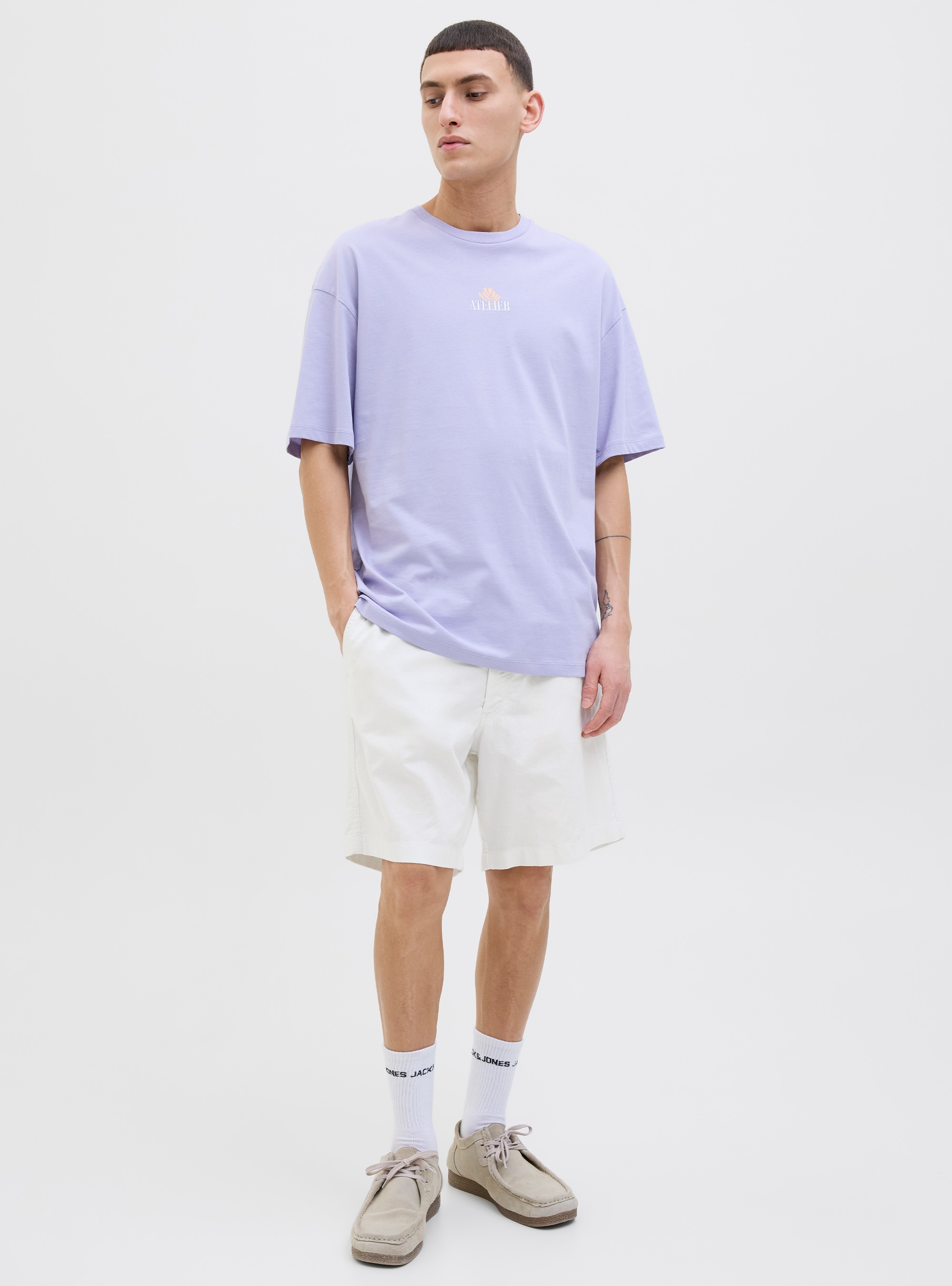 Jack & Jones Jaiden Campaign Hybrid Bondi Shorts - White