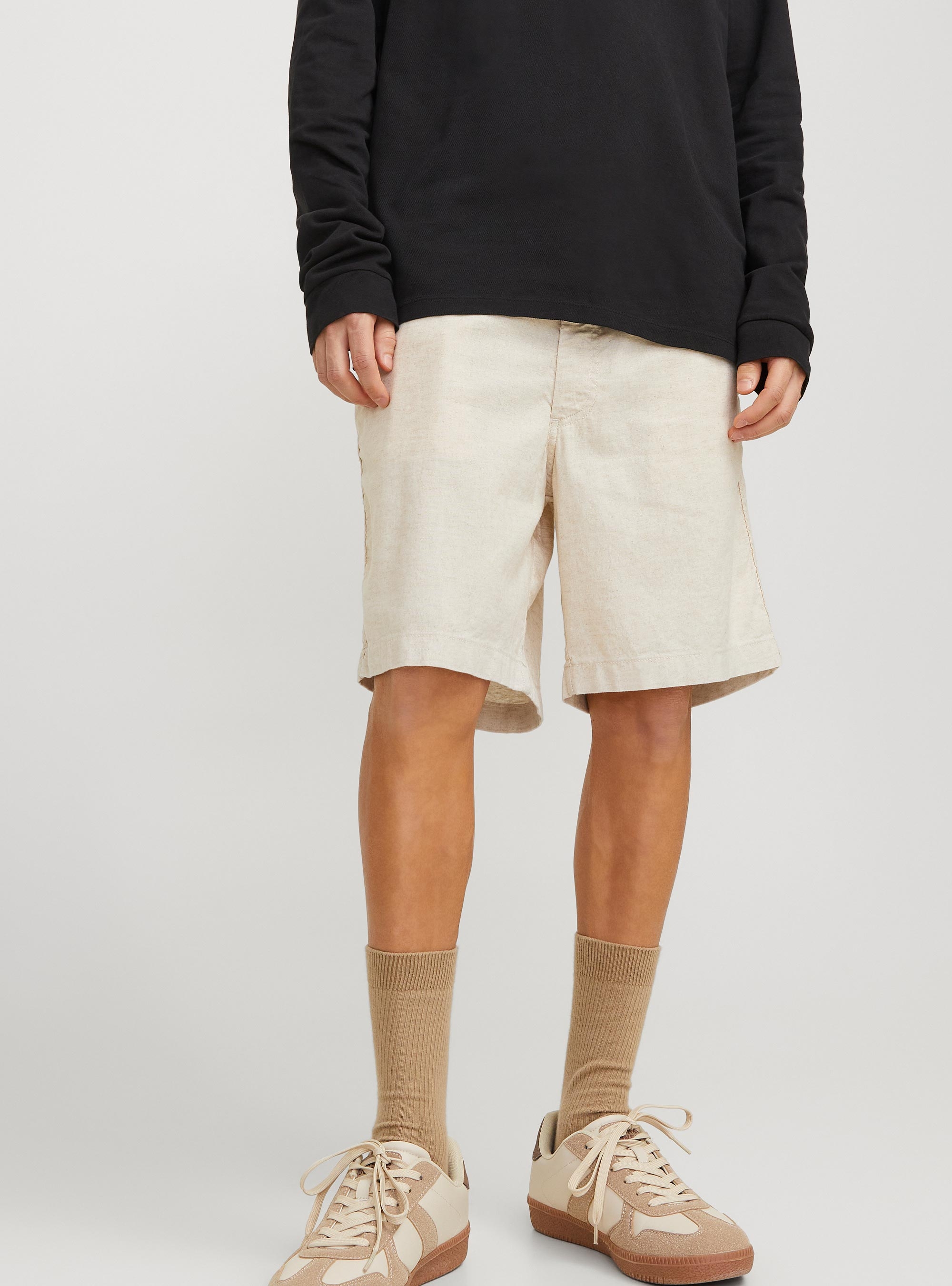 Jack & Jones Jaiden Campaign Hybrid Bondi Shorts - Ecru