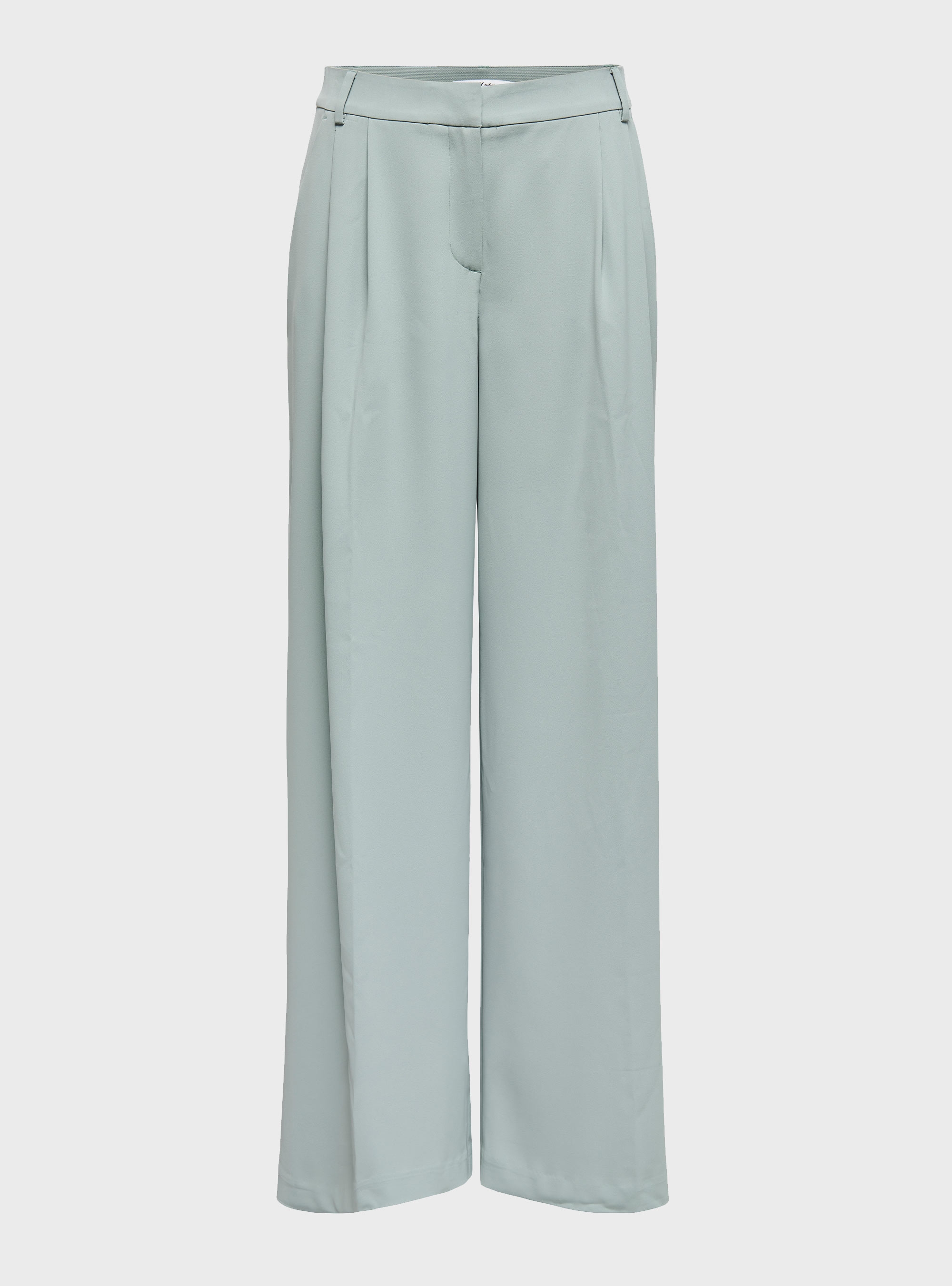 Only Marie Mid Waist Wide Pants - Light Aquamarine
