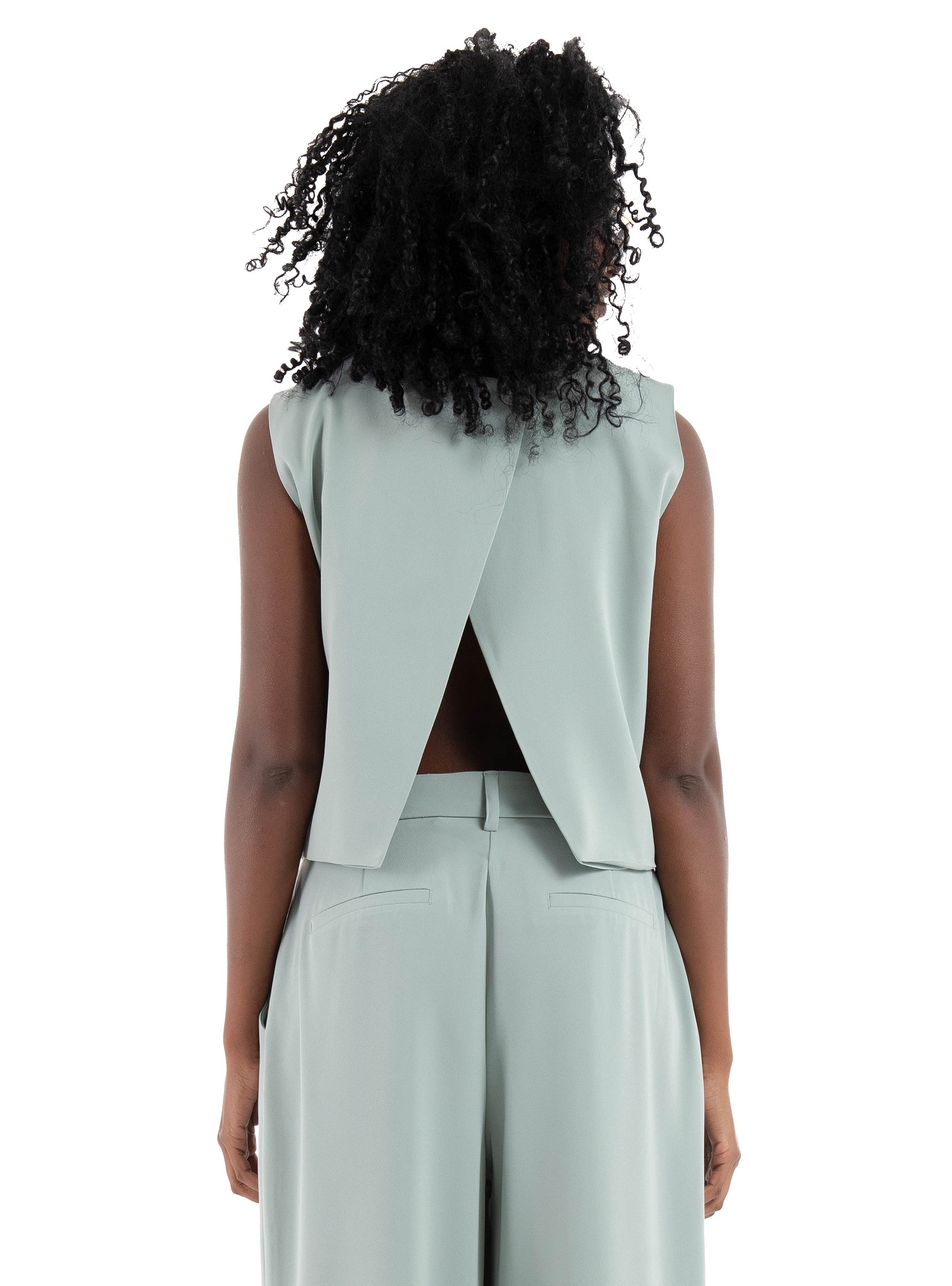 Only Marie Crop Top - Light Aquamarine