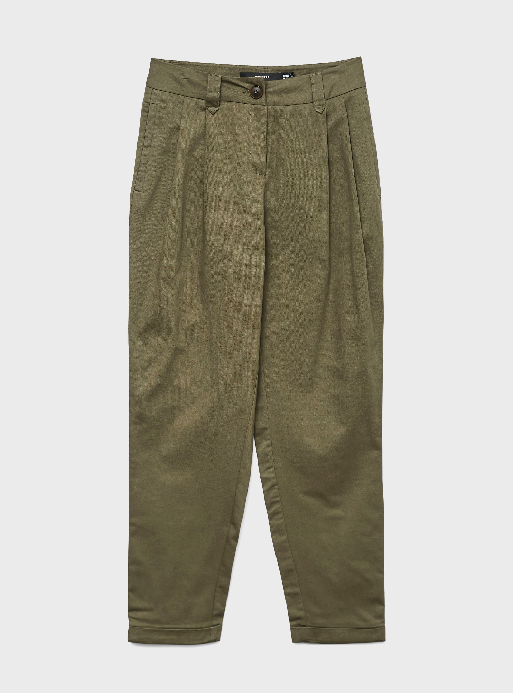 Vero Moda Chira Mid Waist Barrel Pants - Olive 