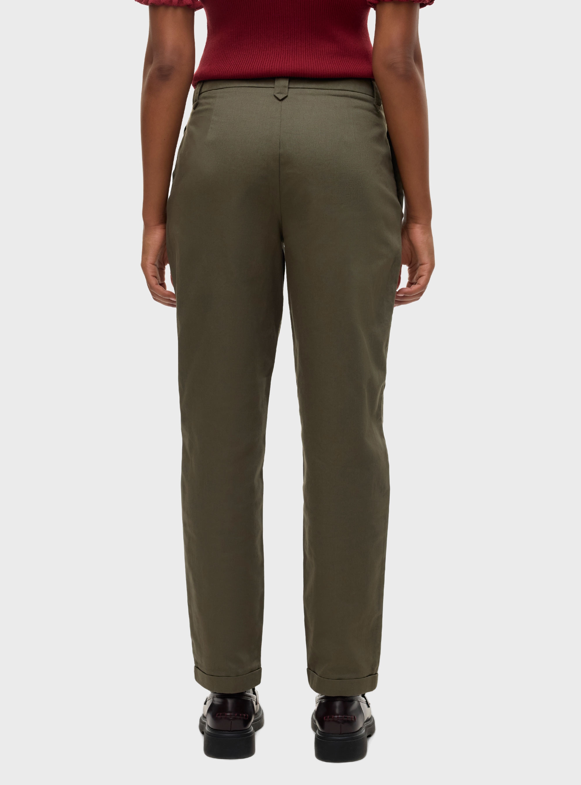 Vero Moda Chira Mid Waist Barrel Pants - Olive 