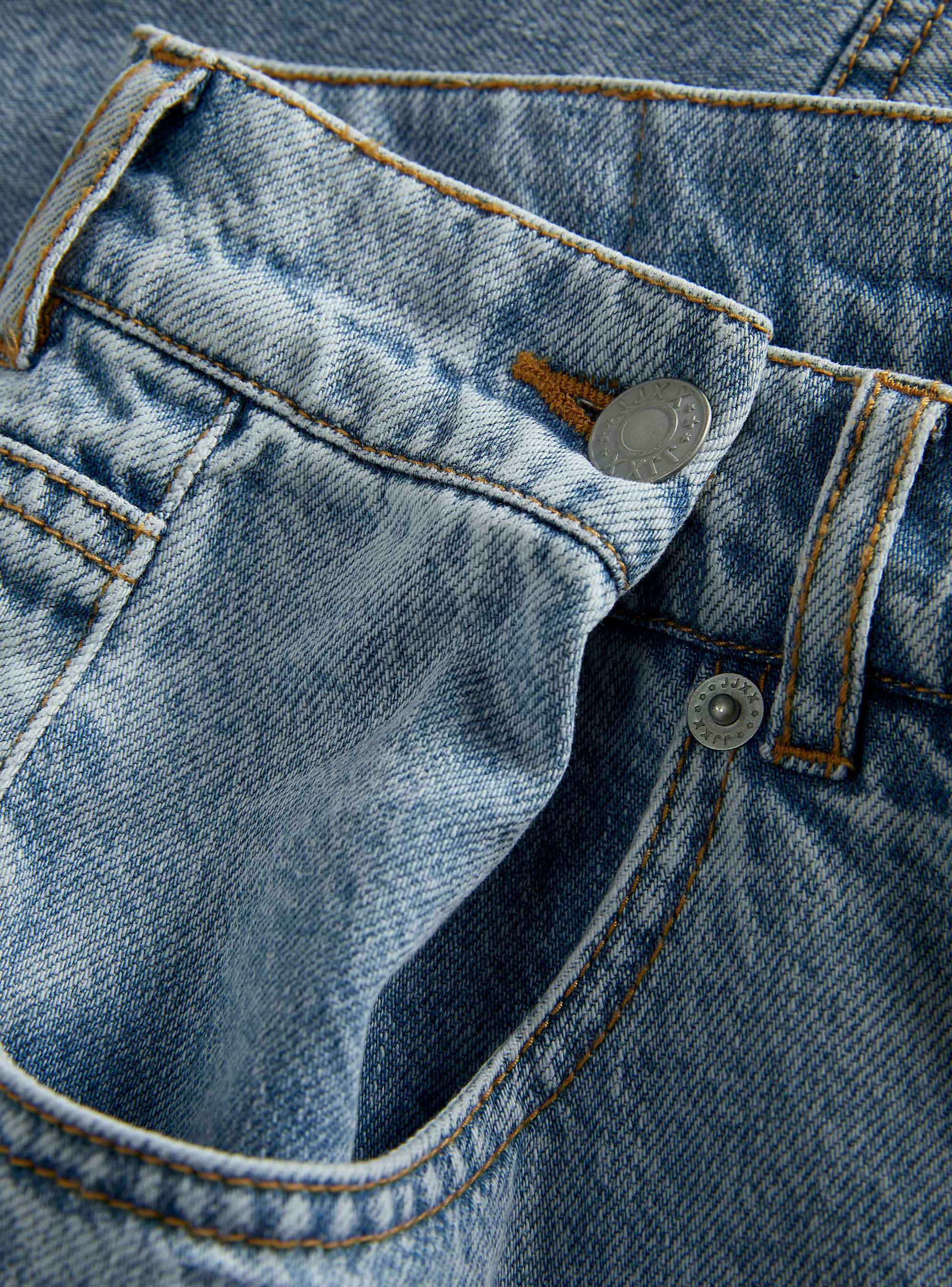 JJXX Dora Nara Loose High Waist Shorts - Light Aged Denim