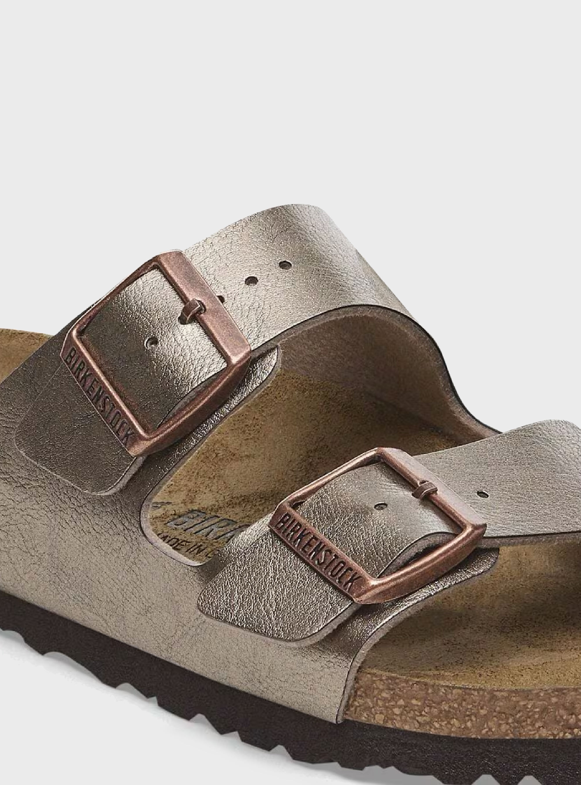 Birkenstock Arizona Narrow Fit Birko Flor Sandals - Taupe