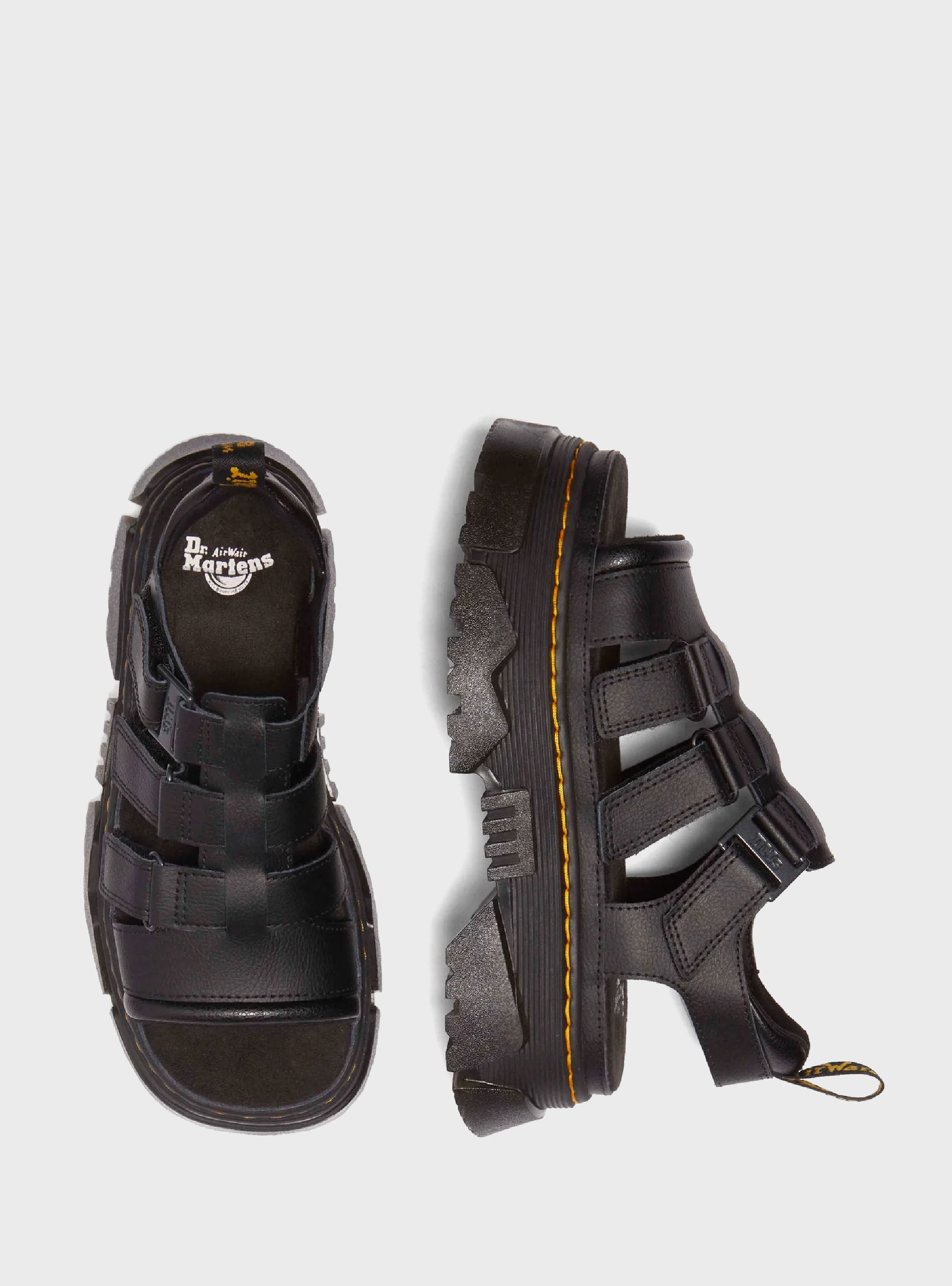 Dr Martens Mattison 3 Strap Sandals - Black