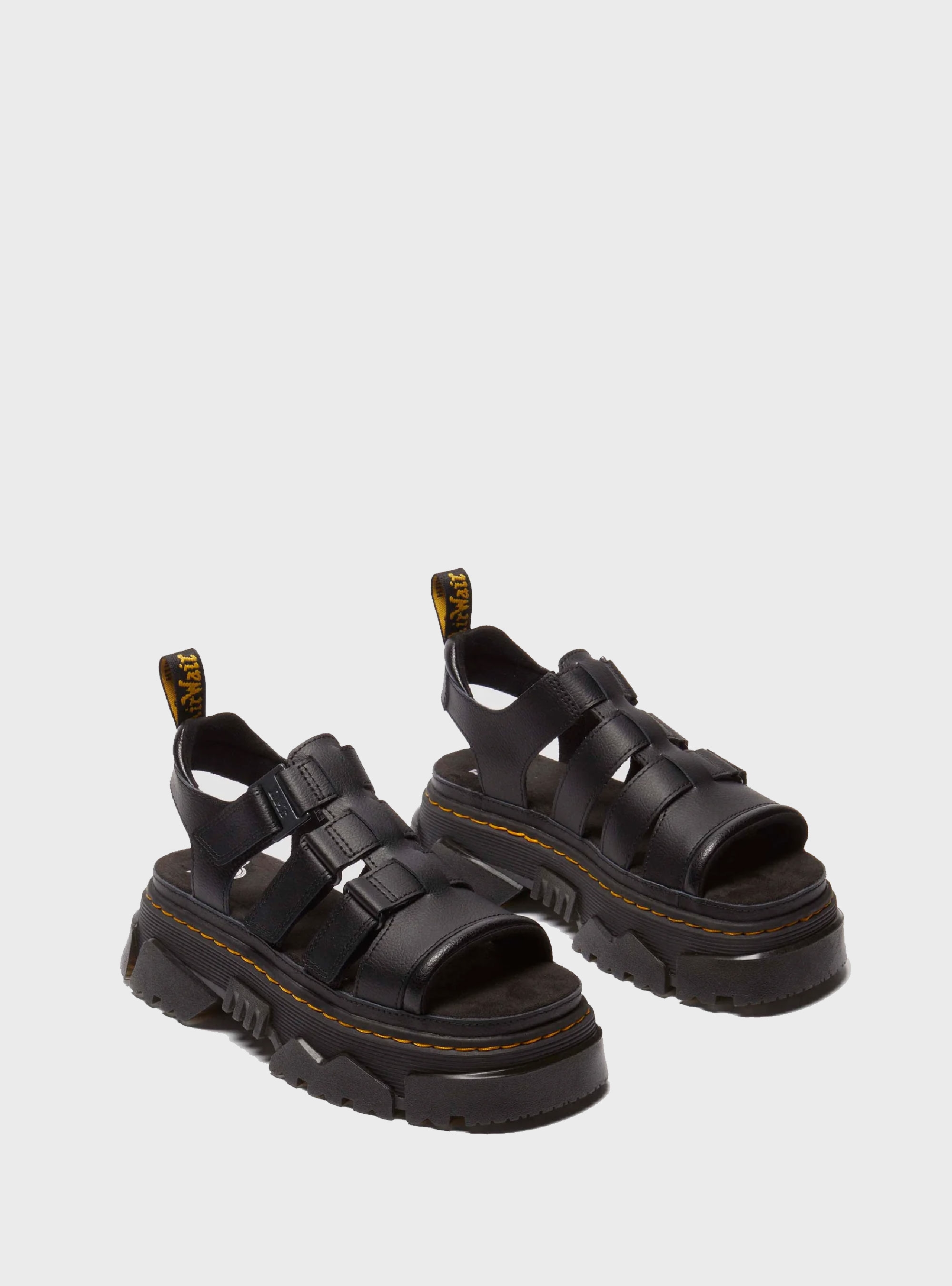 Dr Martens Mattison 3 Strap Sandals - Black