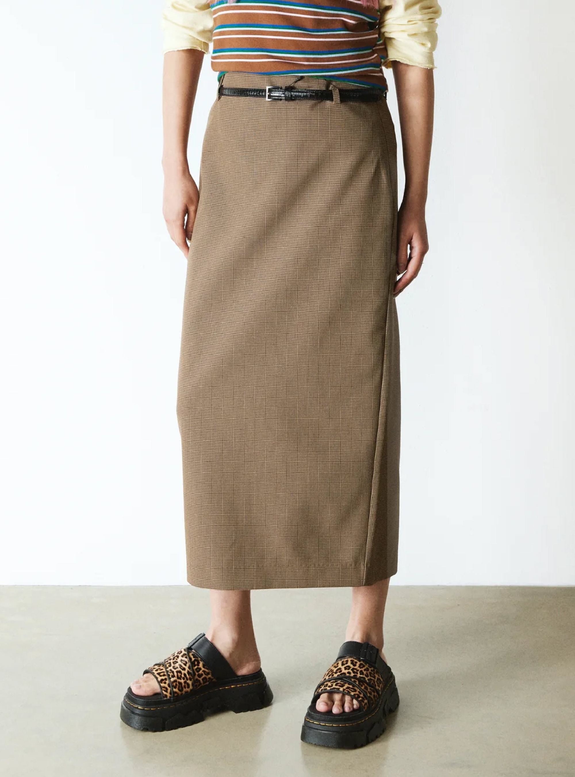 Dr Martens Mattison Leopard Slide Sandals - Leopard Print