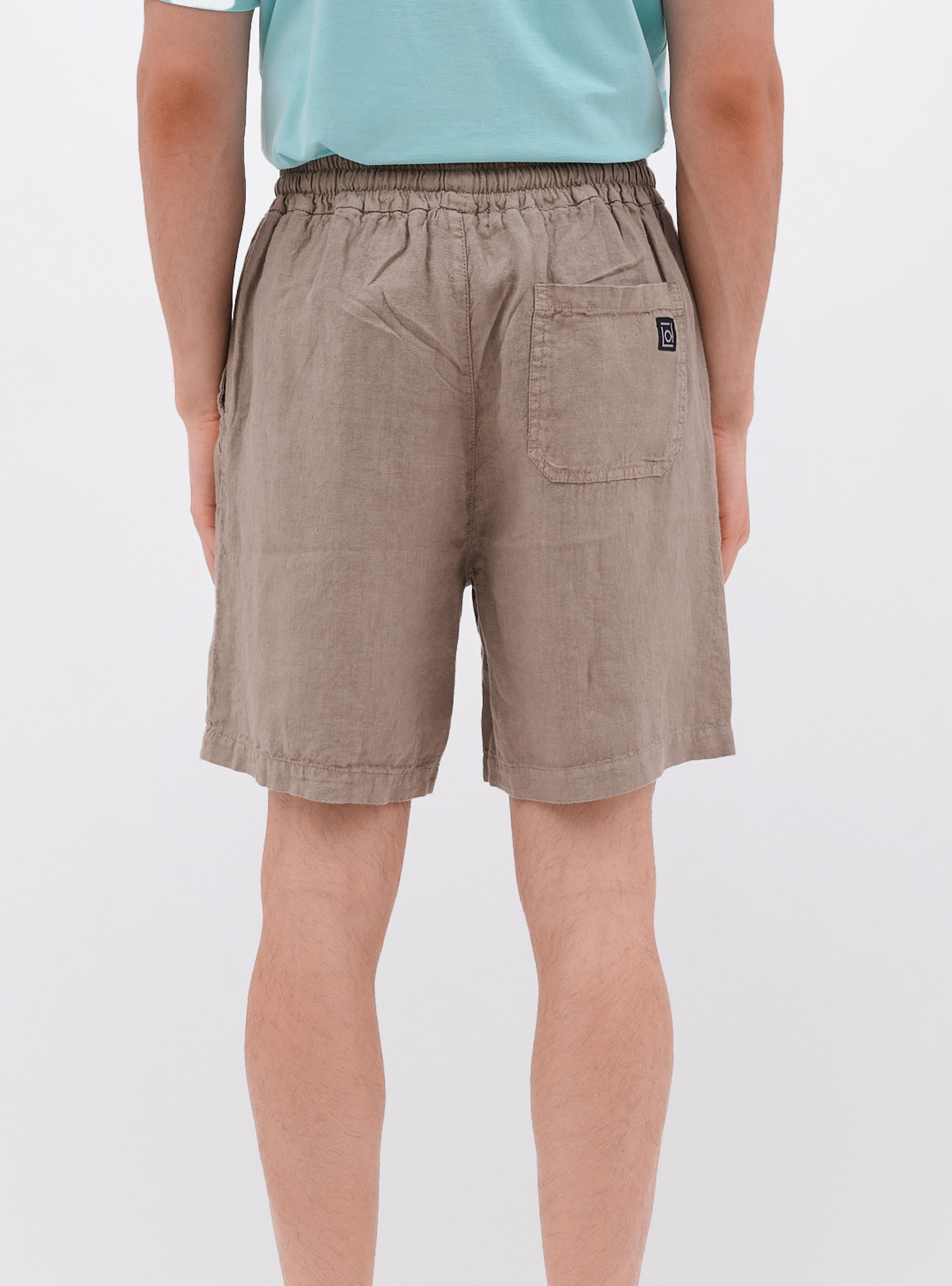 Dirty Laundry Regular Linen Bermuda - Taupe