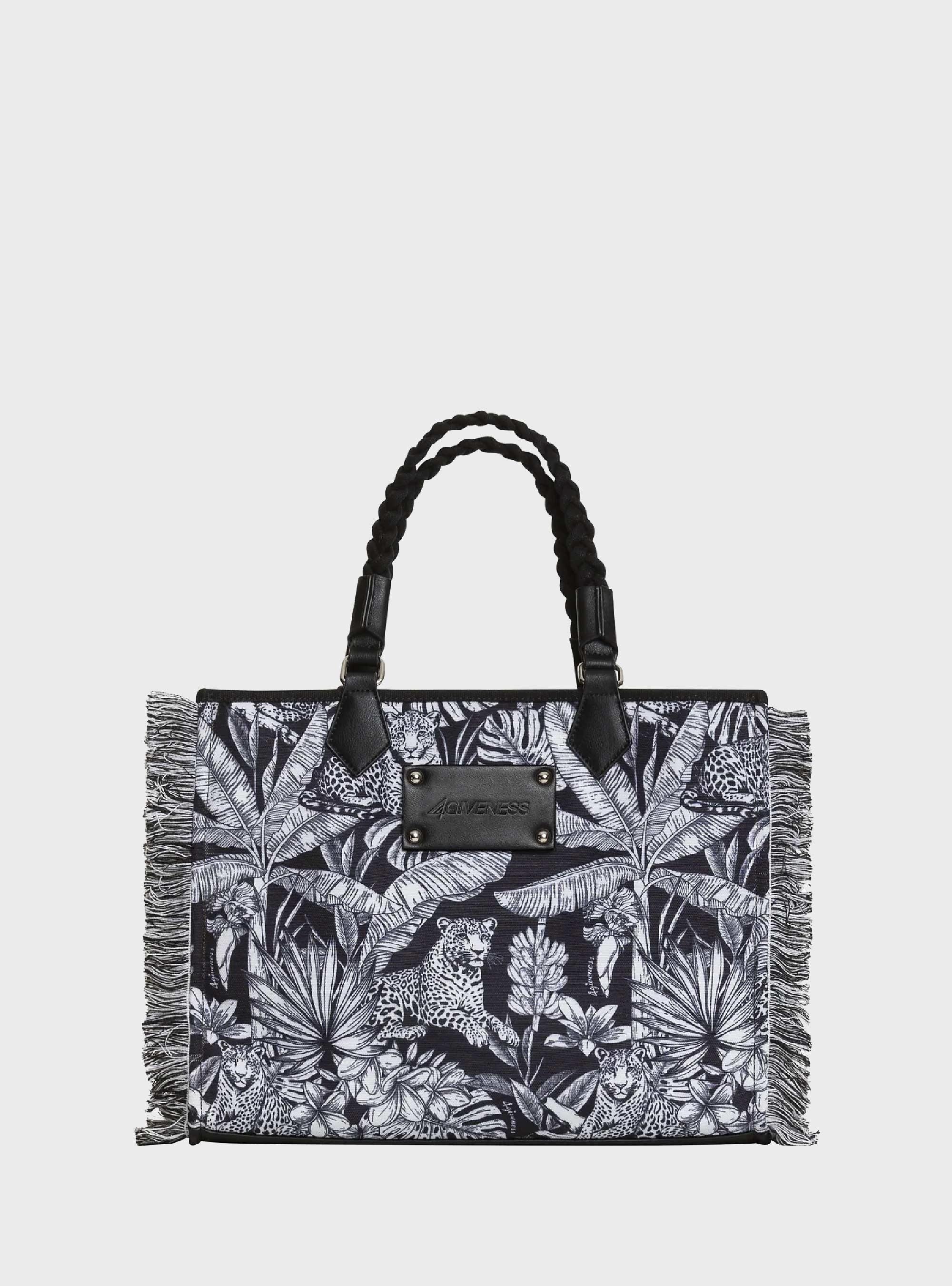 4giveness Athena Tote Bag - Black & White