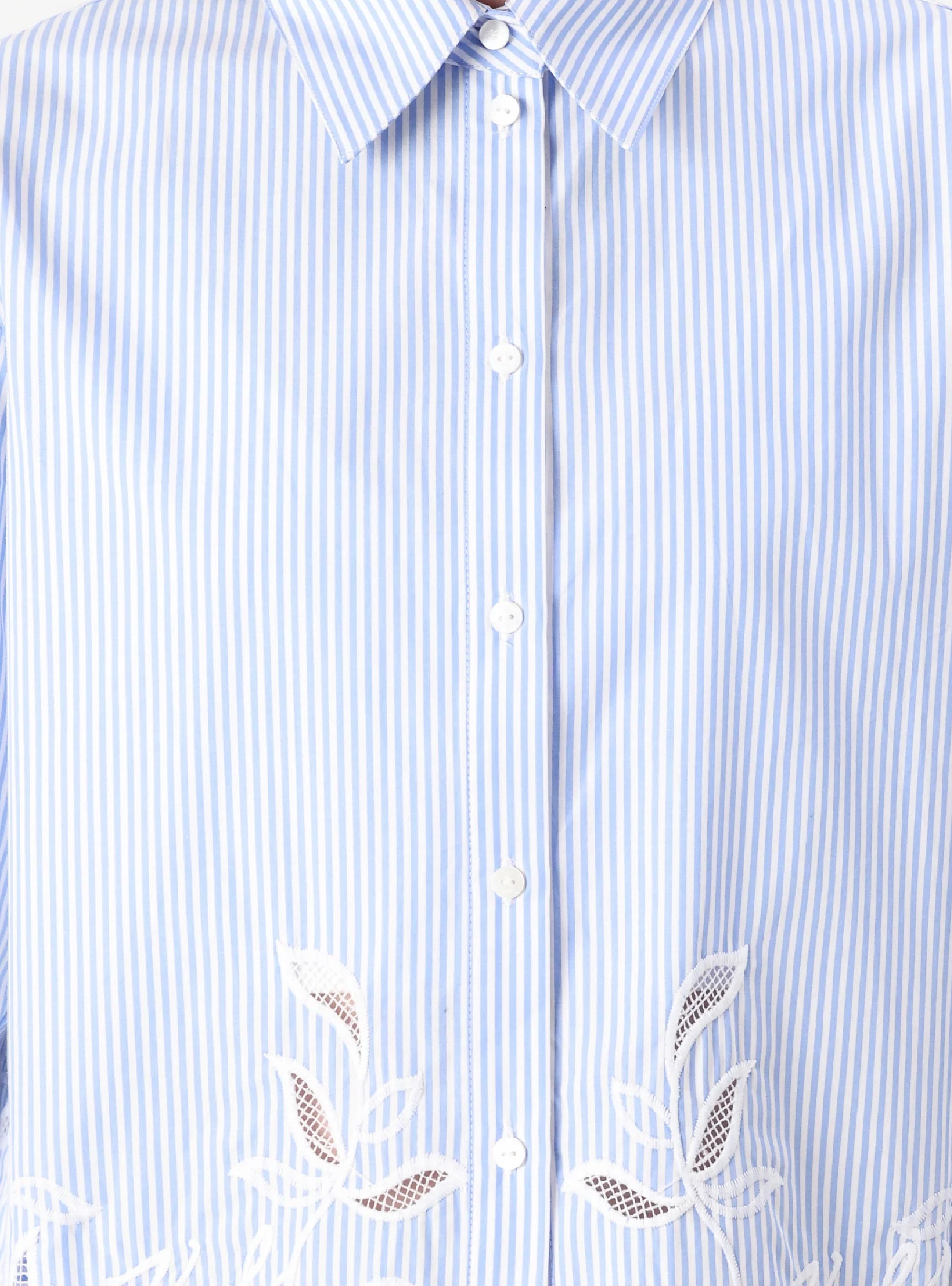 Karl Lagerfeld Embroidery Cut Out Blouse - Ultramarine