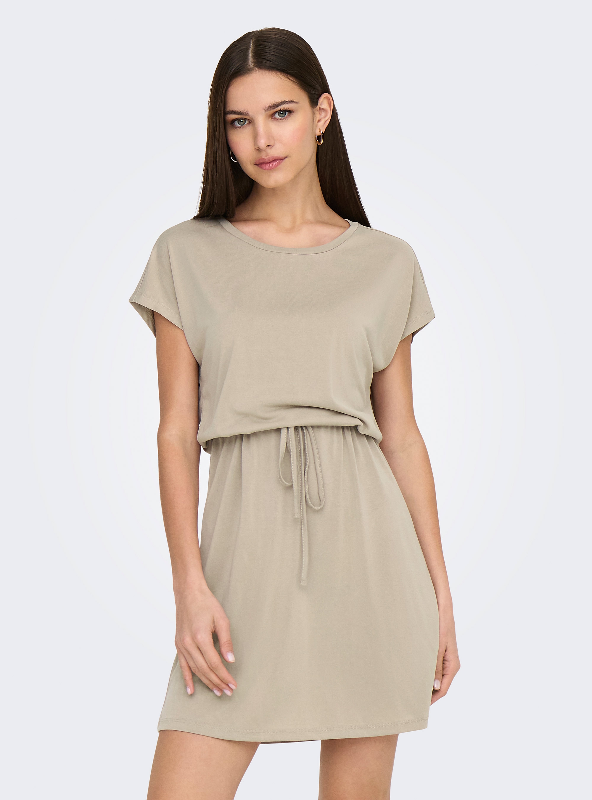 Only Hannah Short Dress - Light Beige