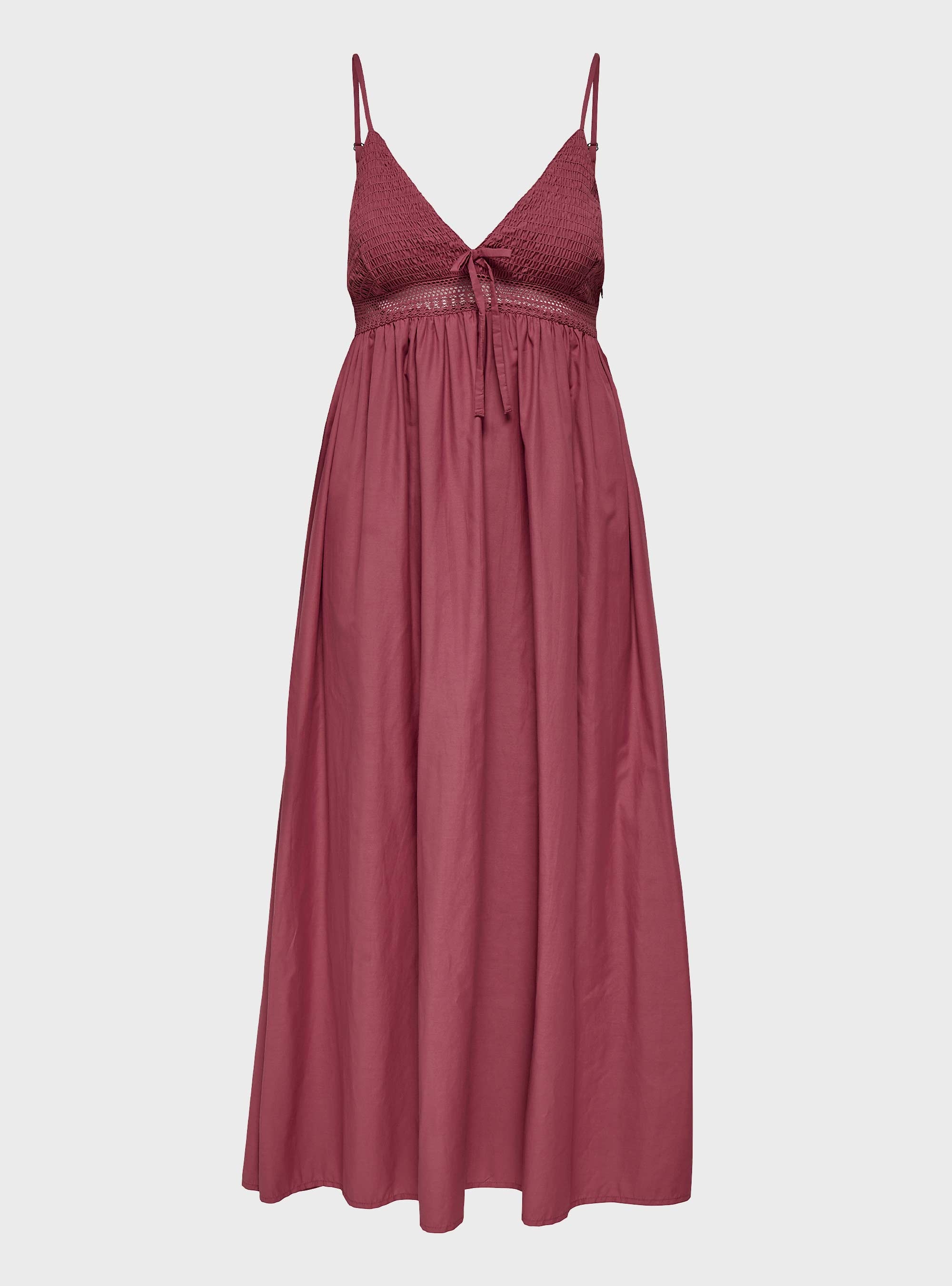 Only Briar Strap Long Dress - Light Bordeaux
