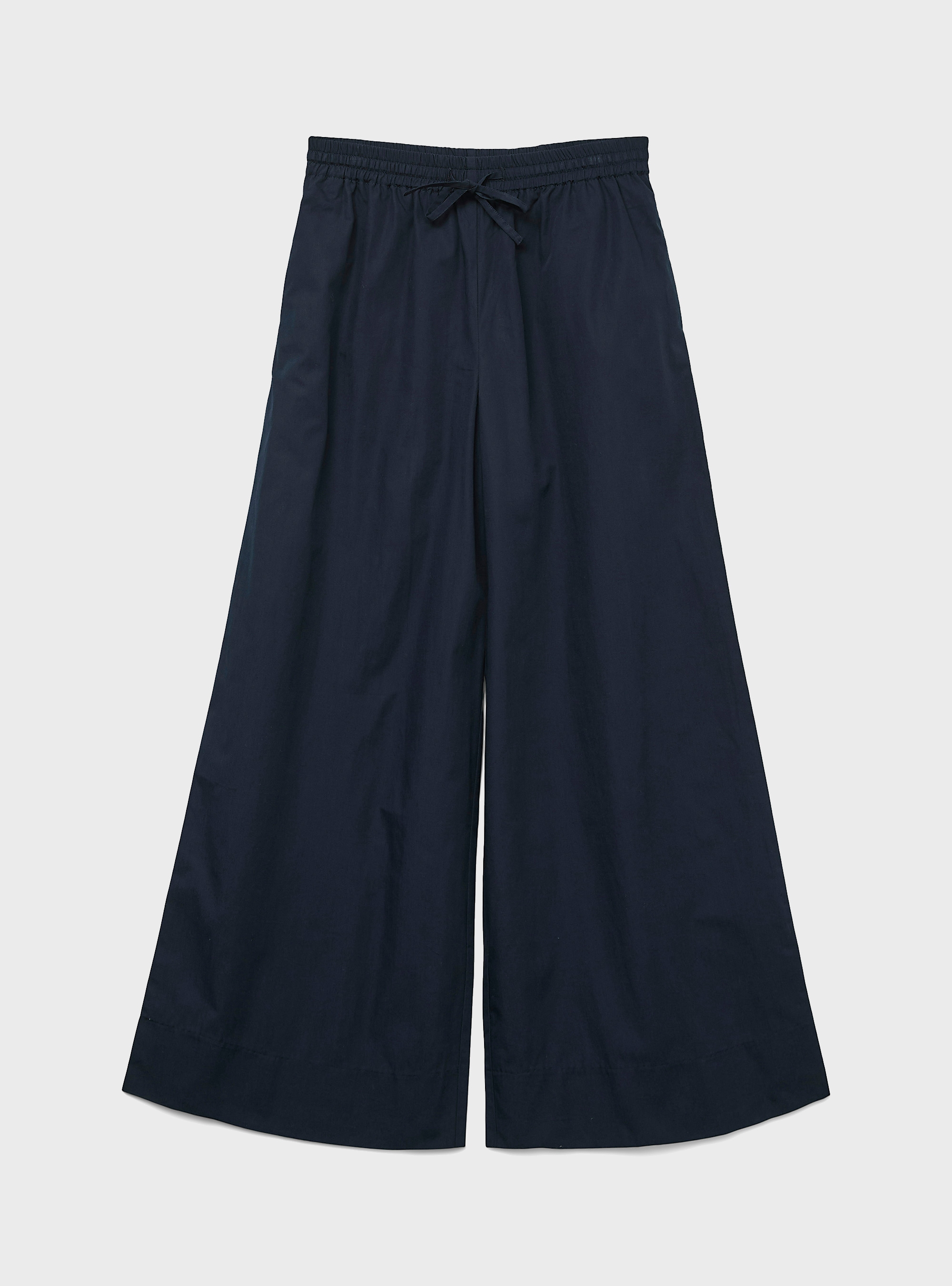 Vero Moda Robette Mid Waist Wide Elastic Pants - Dark Blue