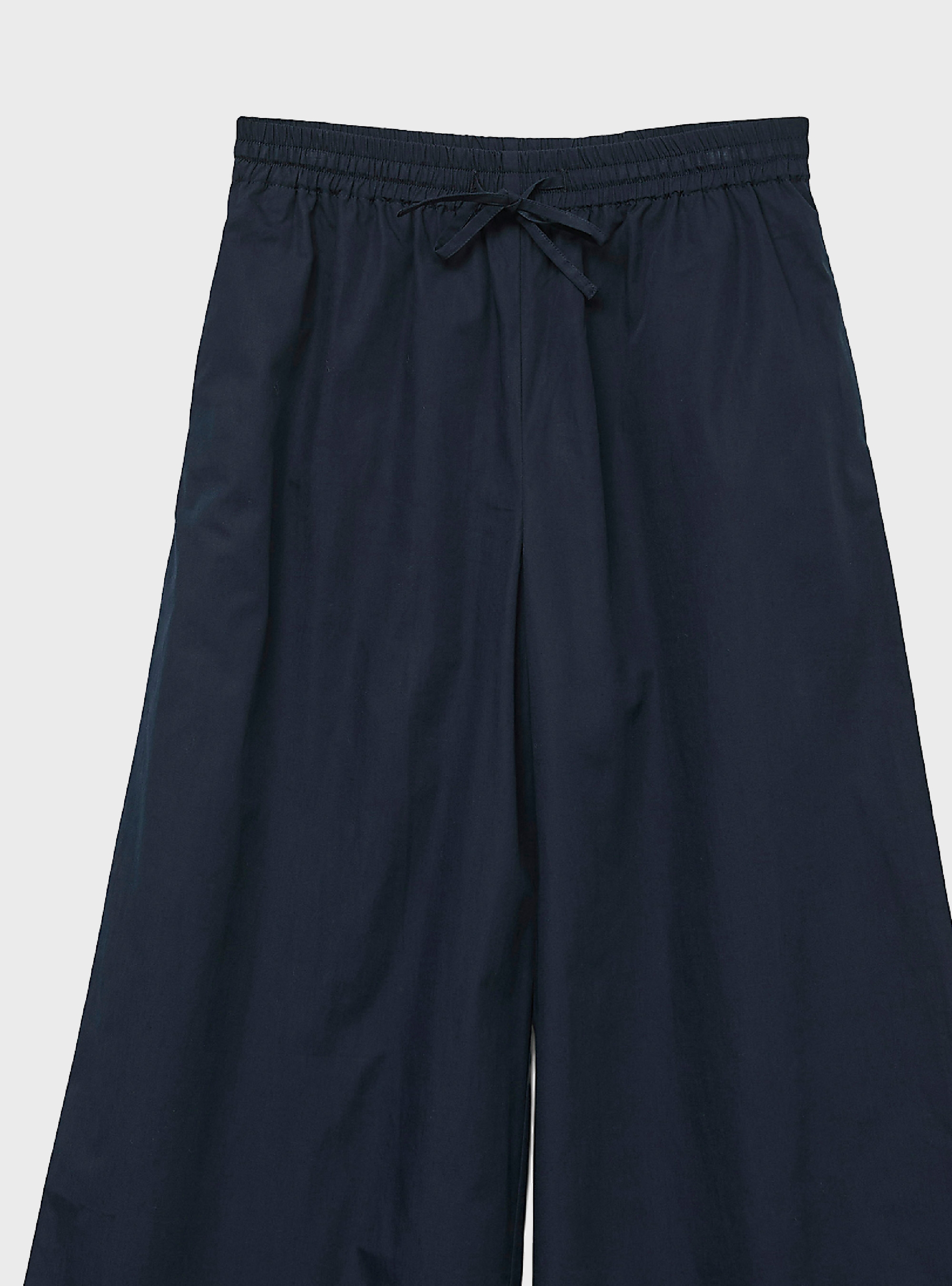 Vero Moda Robette Mid Waist Wide Elastic Pants - Dark Blue