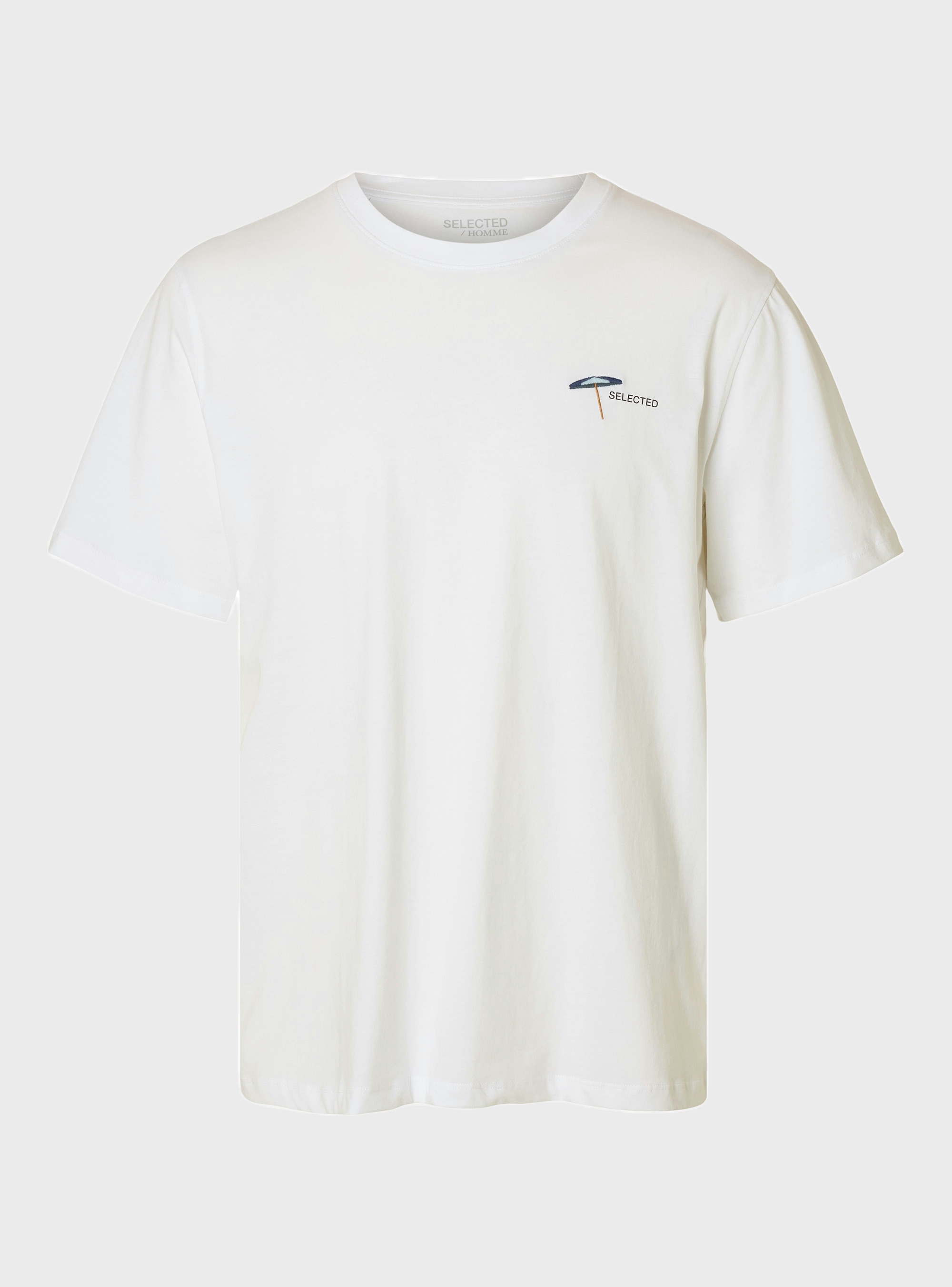 Selected Aspen O-Neck Tee - White
