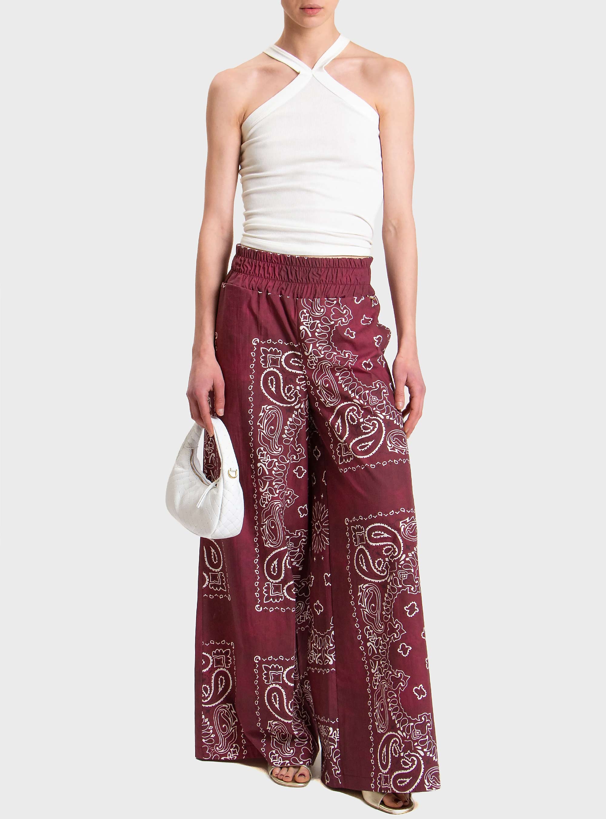 Souvenir Loose Fit Pants - Bordeaux