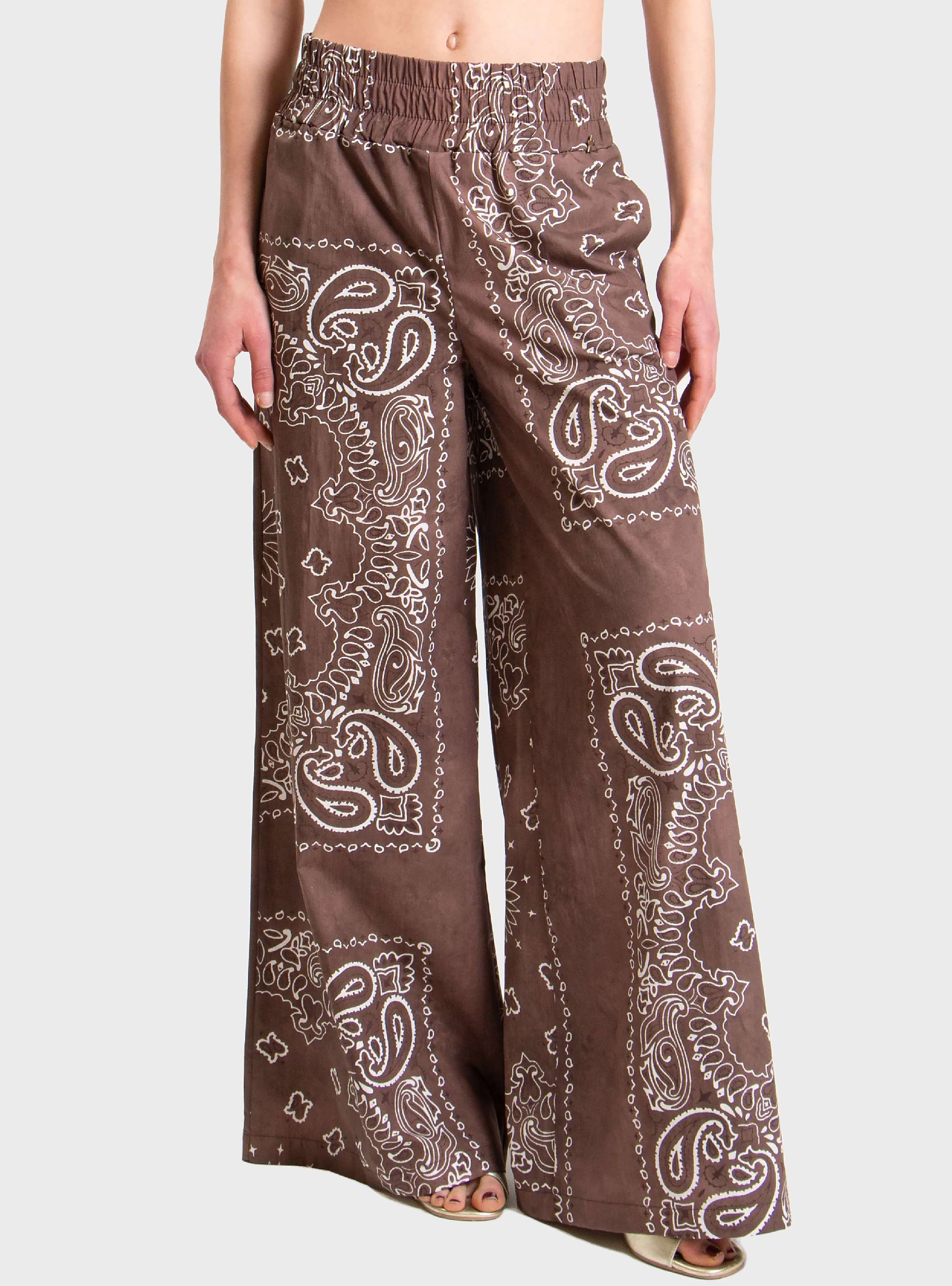 Souvenir Loose Fit Pants - Brown