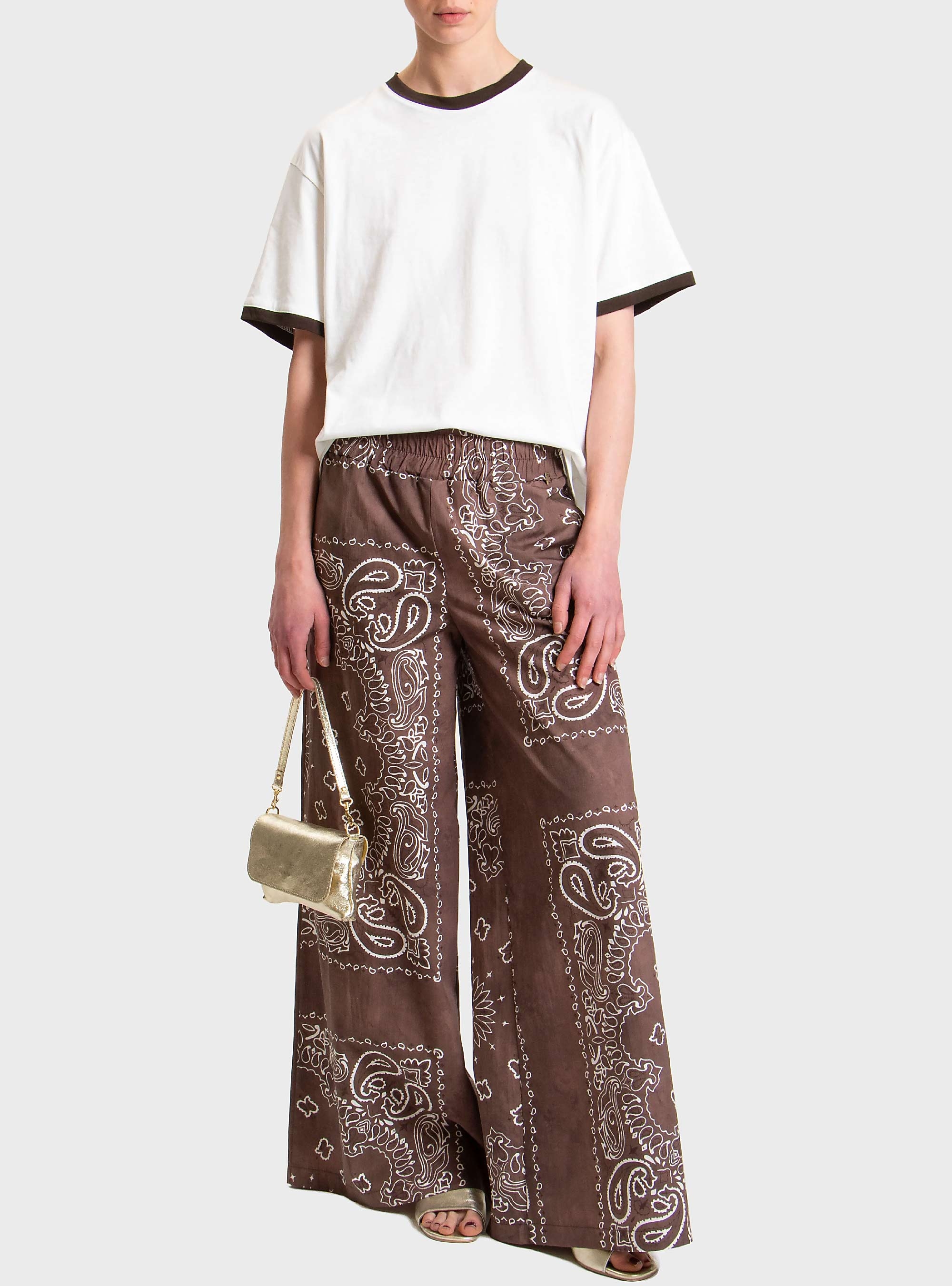 Souvenir Loose Fit Pants - Brown